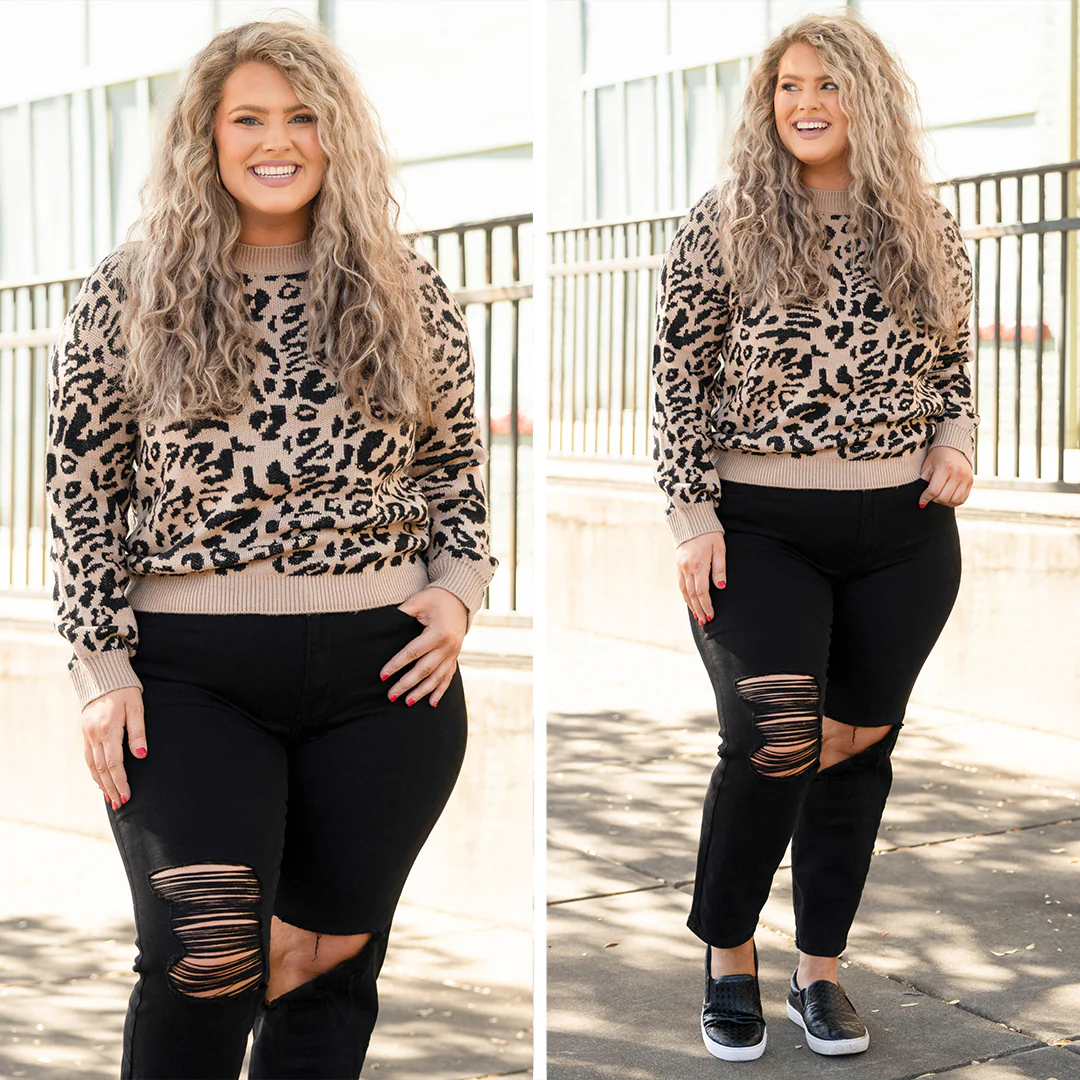 On the Hunt Sweater, Tan - Giverhouse