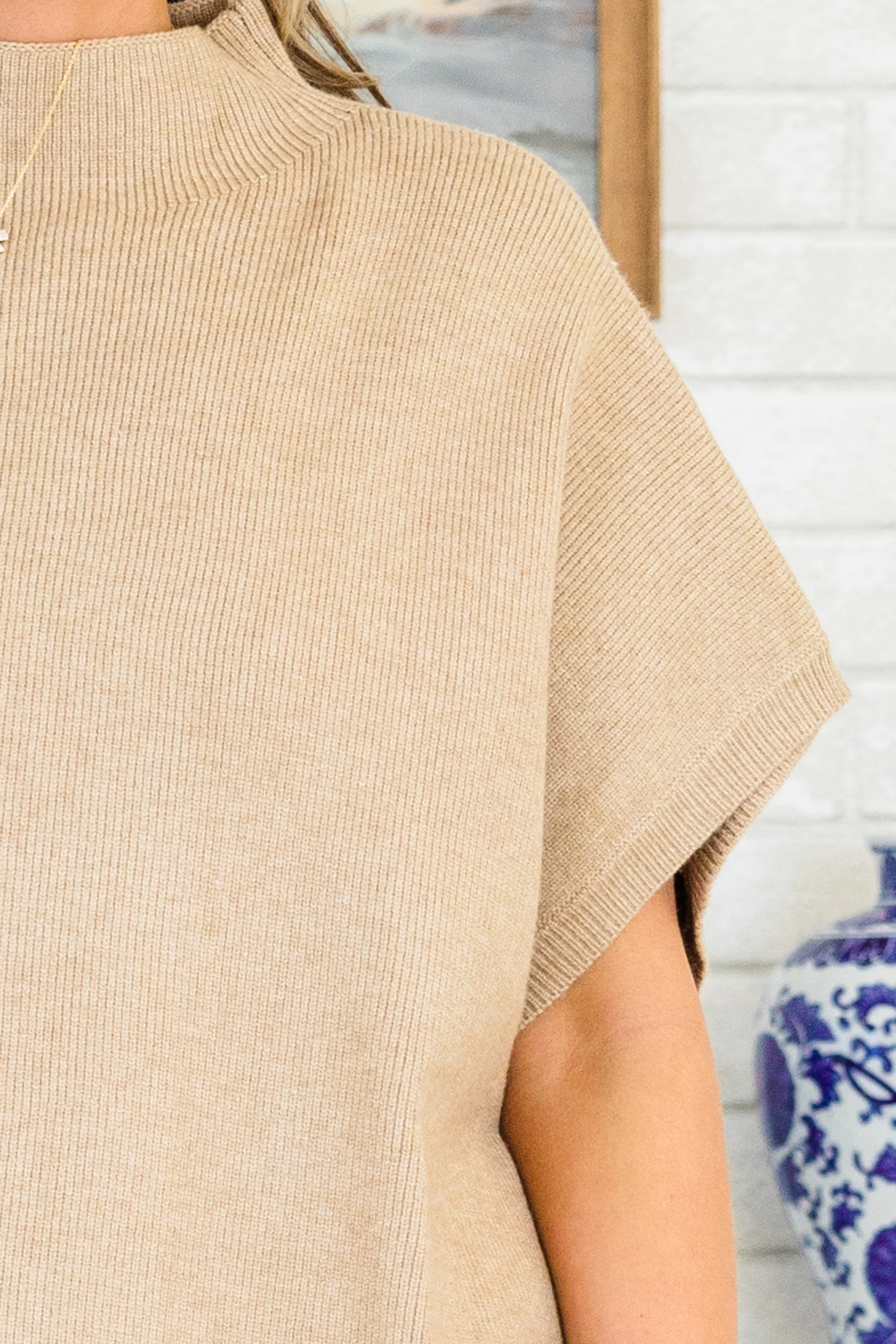 Do Anything Sweater, Taupe - Giverhouse