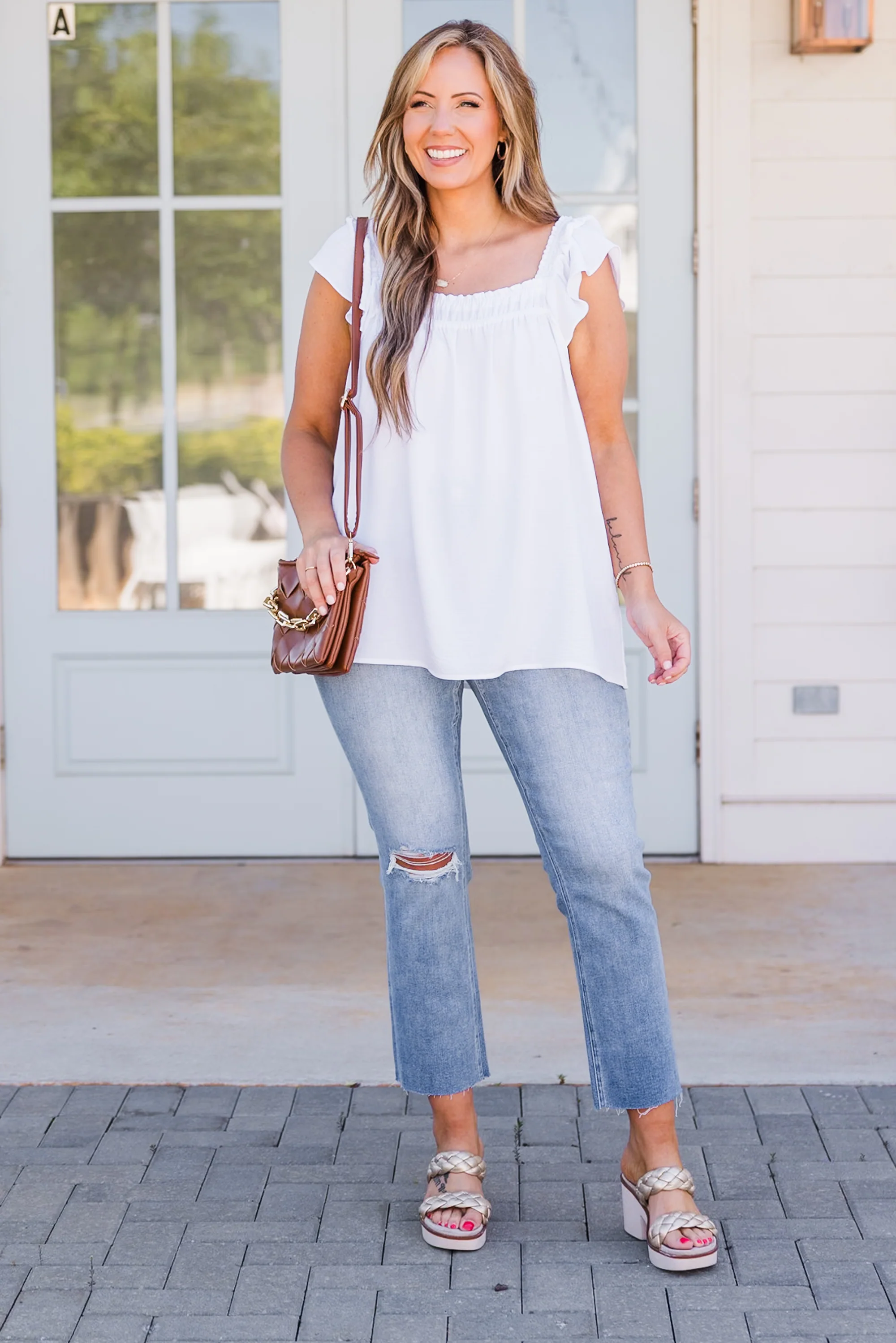 Bluebell Bliss Jeans, Medium Wash - Giverhouse