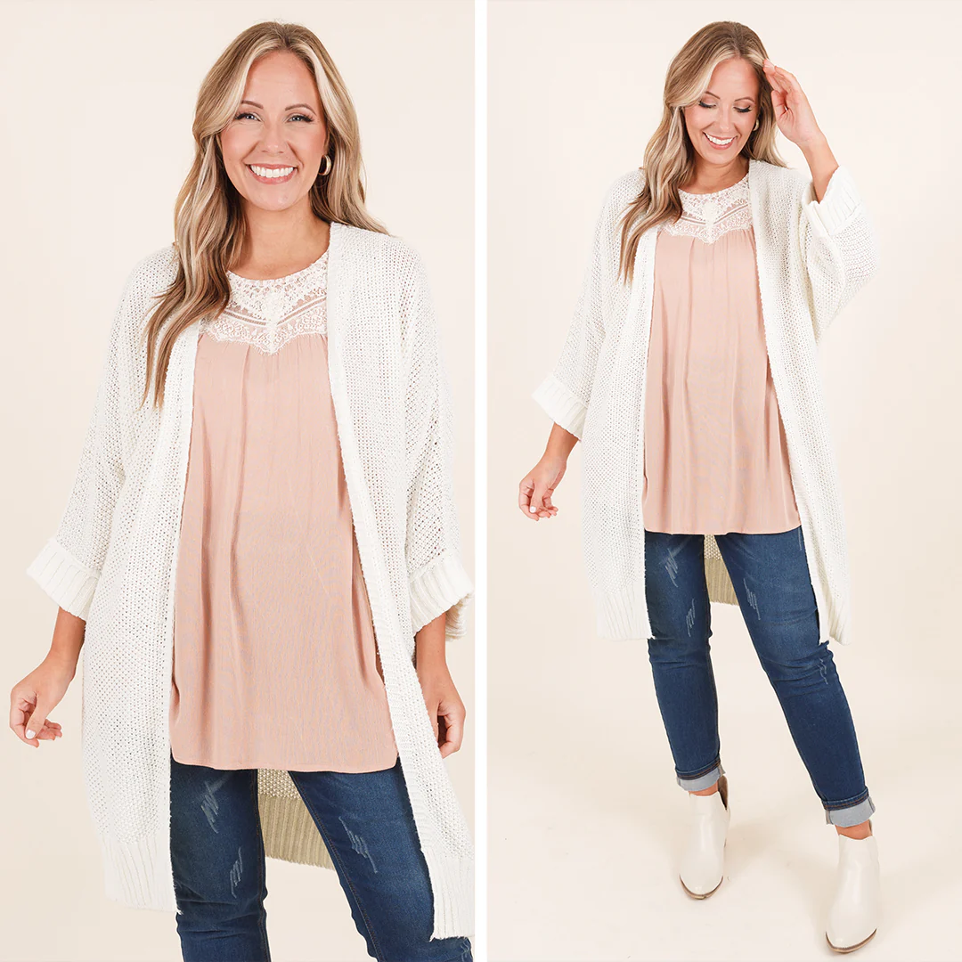 Lace With Love Top, Latte - Giverhouse