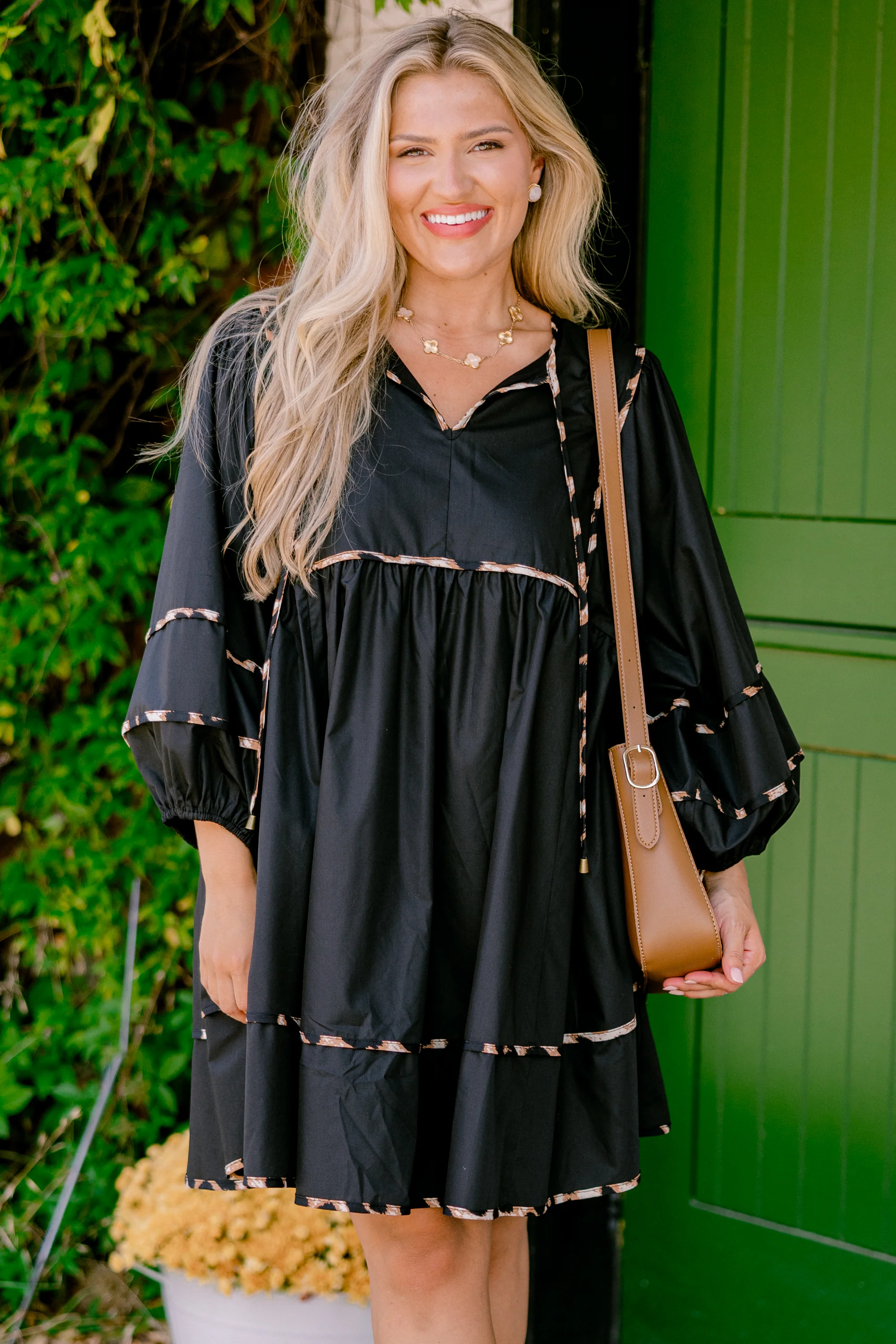 Stuck In Your Ways Dress, Black - Giverhouse