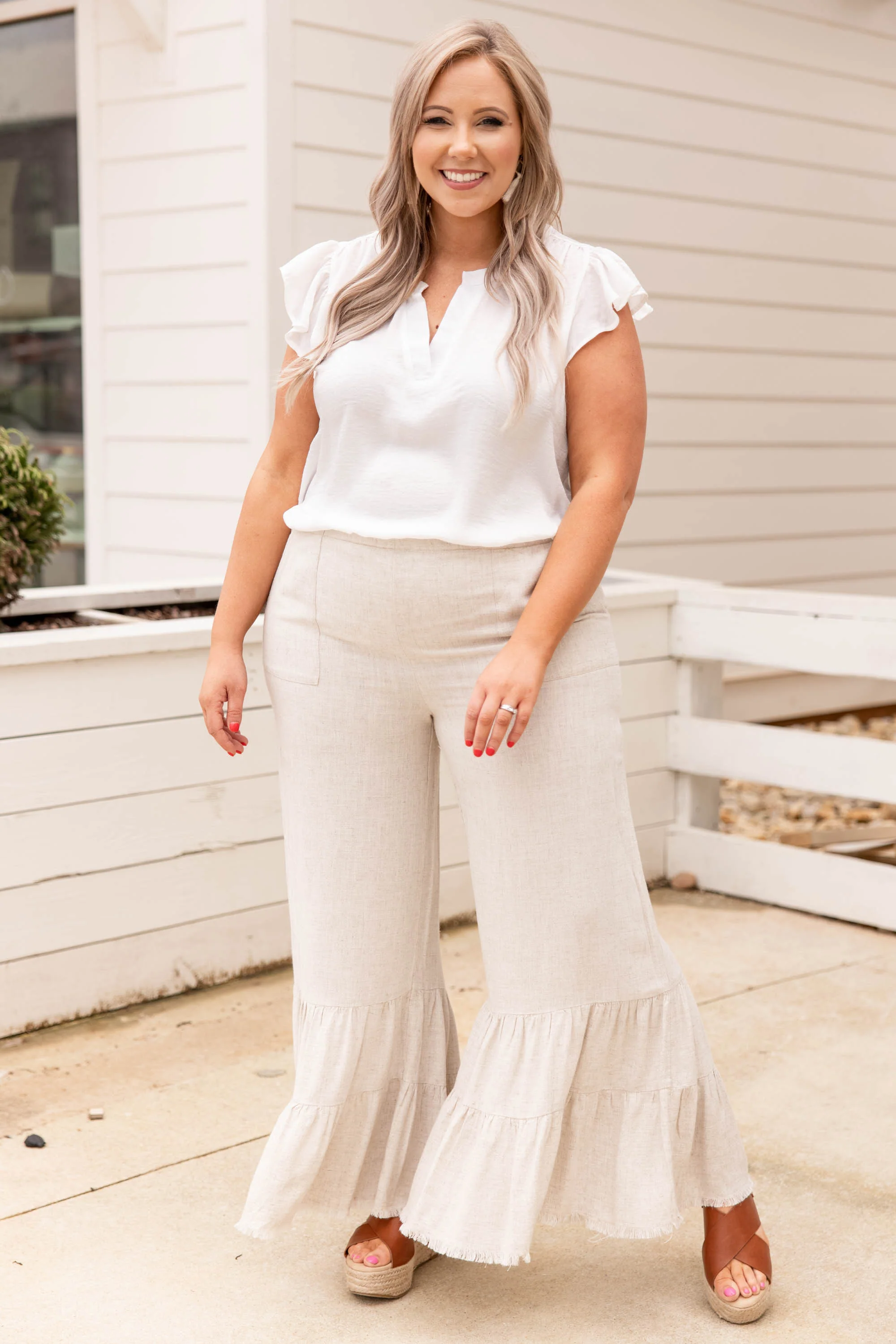 Take Time Pants, Oatmeal - Giverhouse