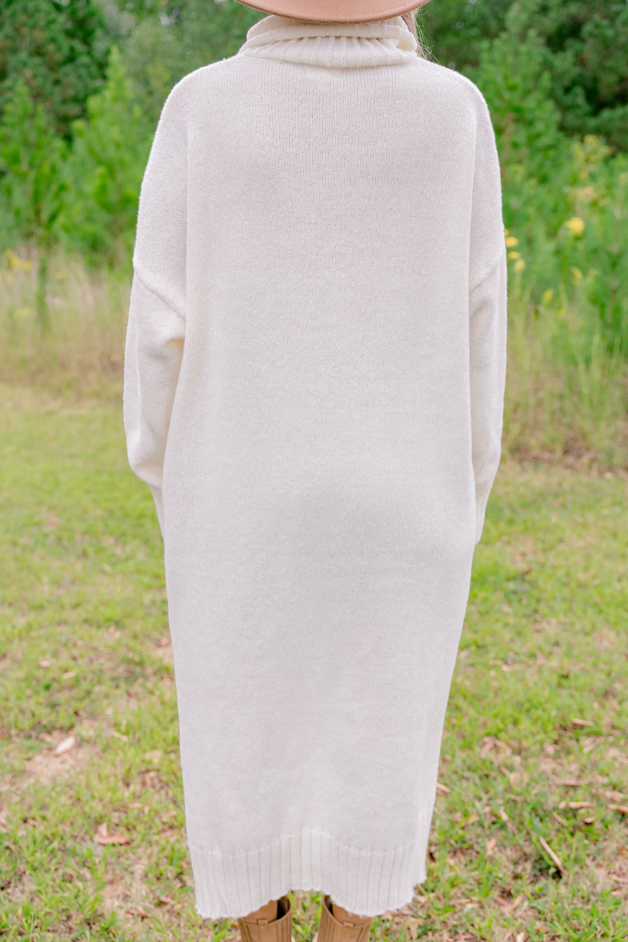 On The Mark Sweater Dress, Cream - Giverhouse