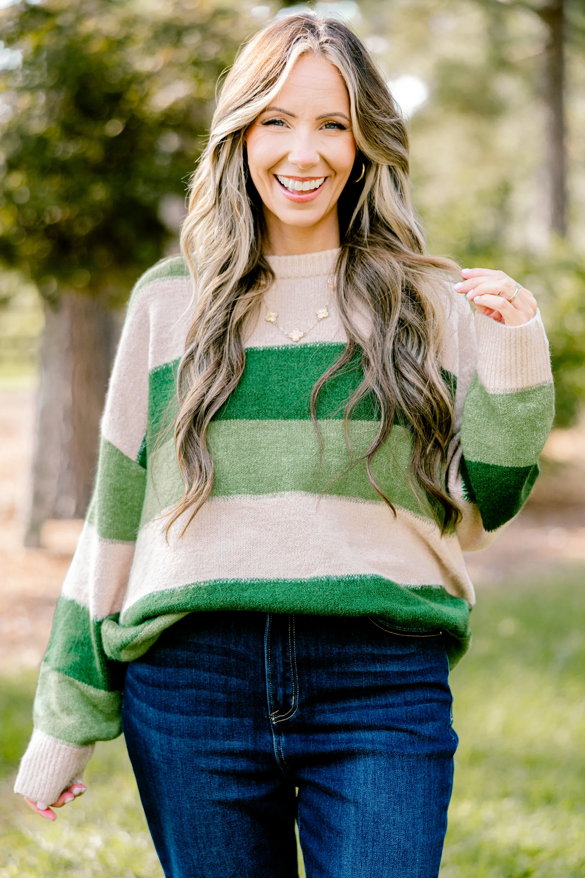 Slayful Sweater, Olive Multi - Giverhouse