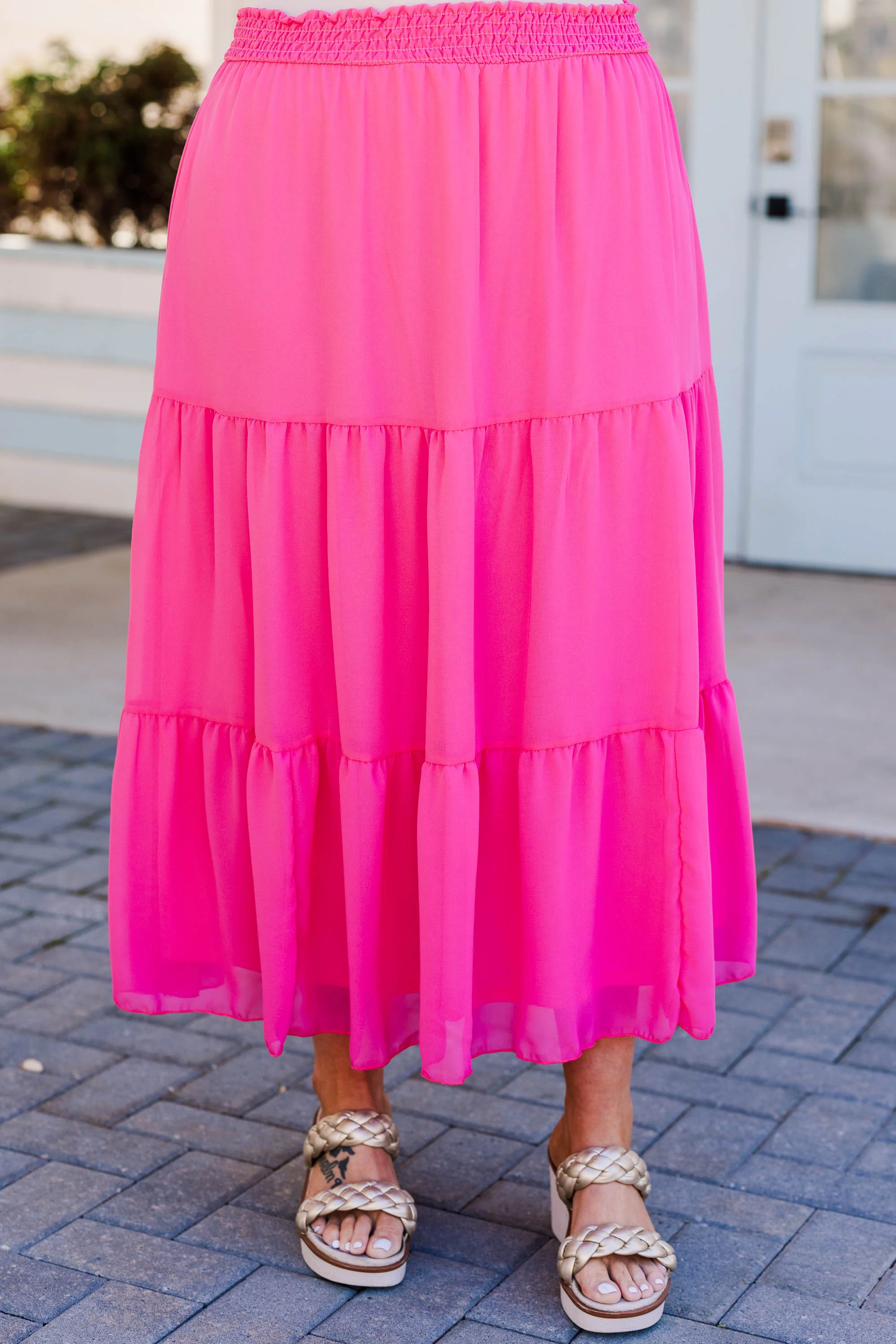 What To Say Skirt, Fuchsia - Giverhouse