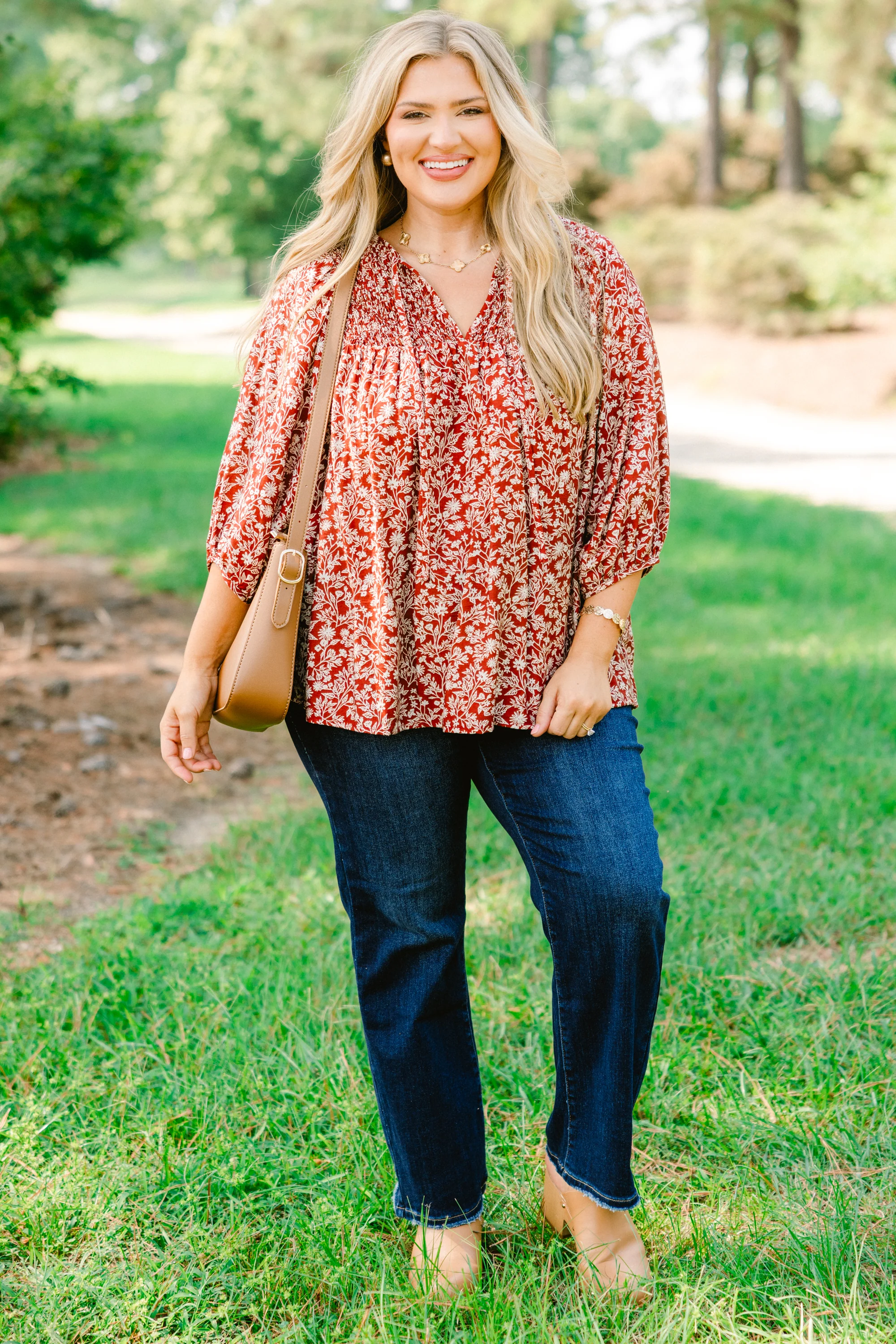 With The Flow Top, Red - Giverhouse