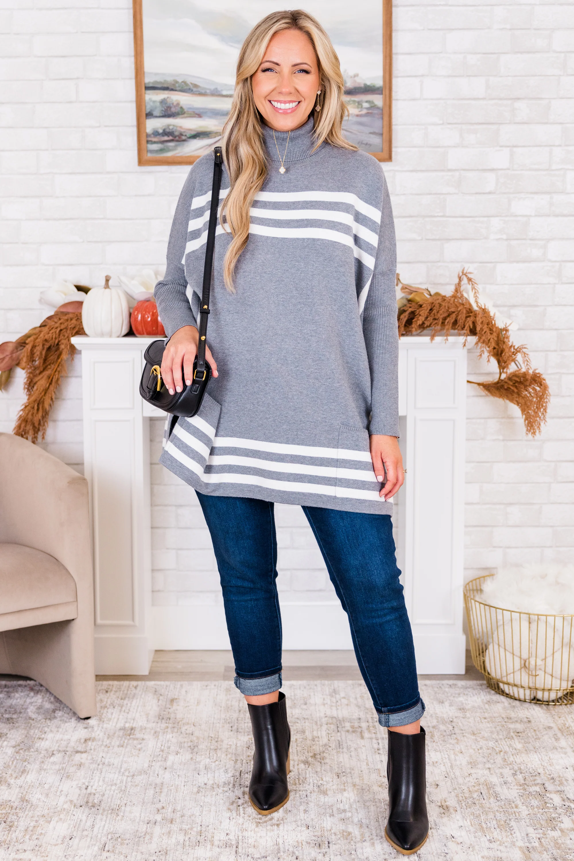 Anything For My Baby Tunic, Heather Gray - Giverhouse