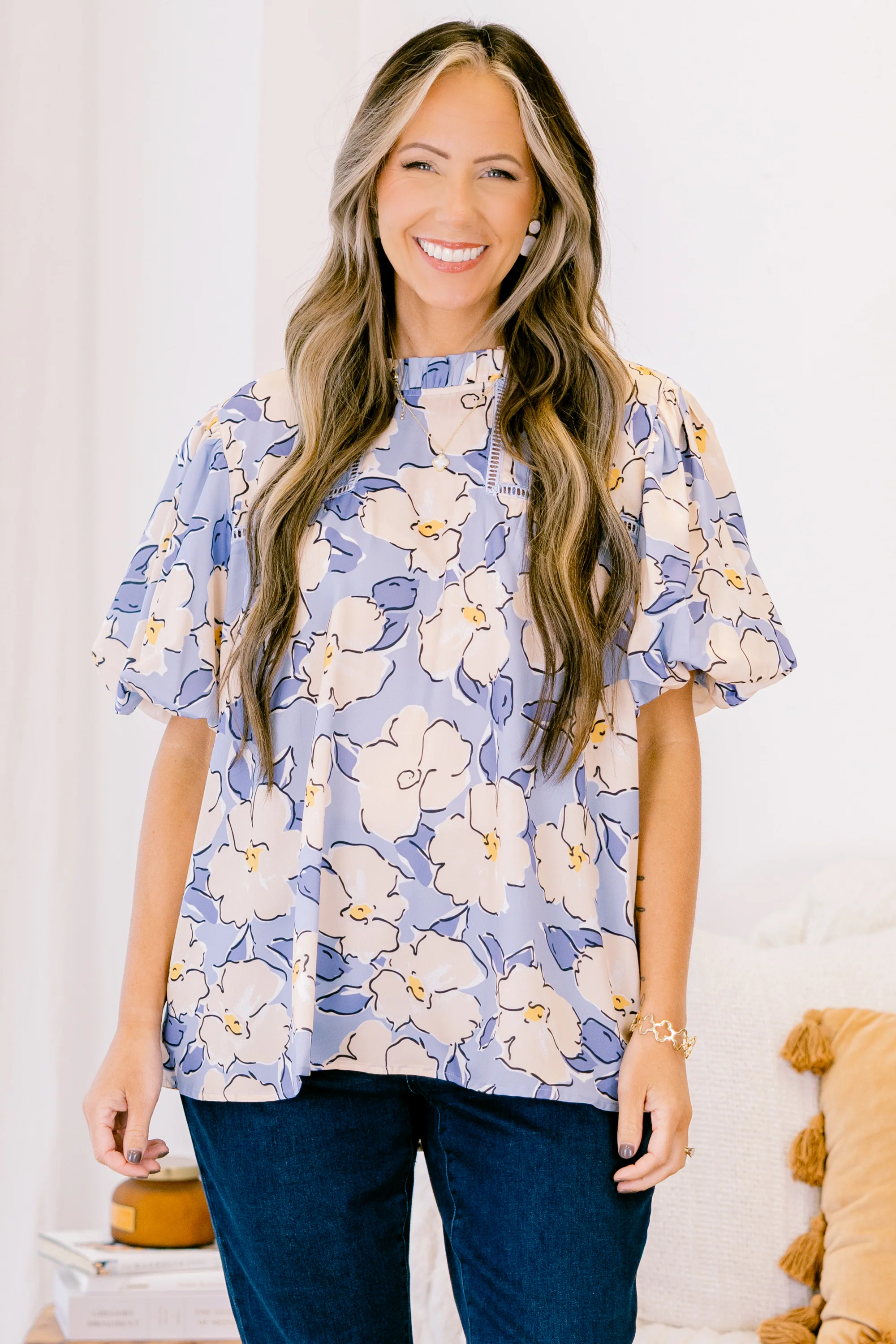 Focusing On Myself Top, Periwinkle - Giverhouse