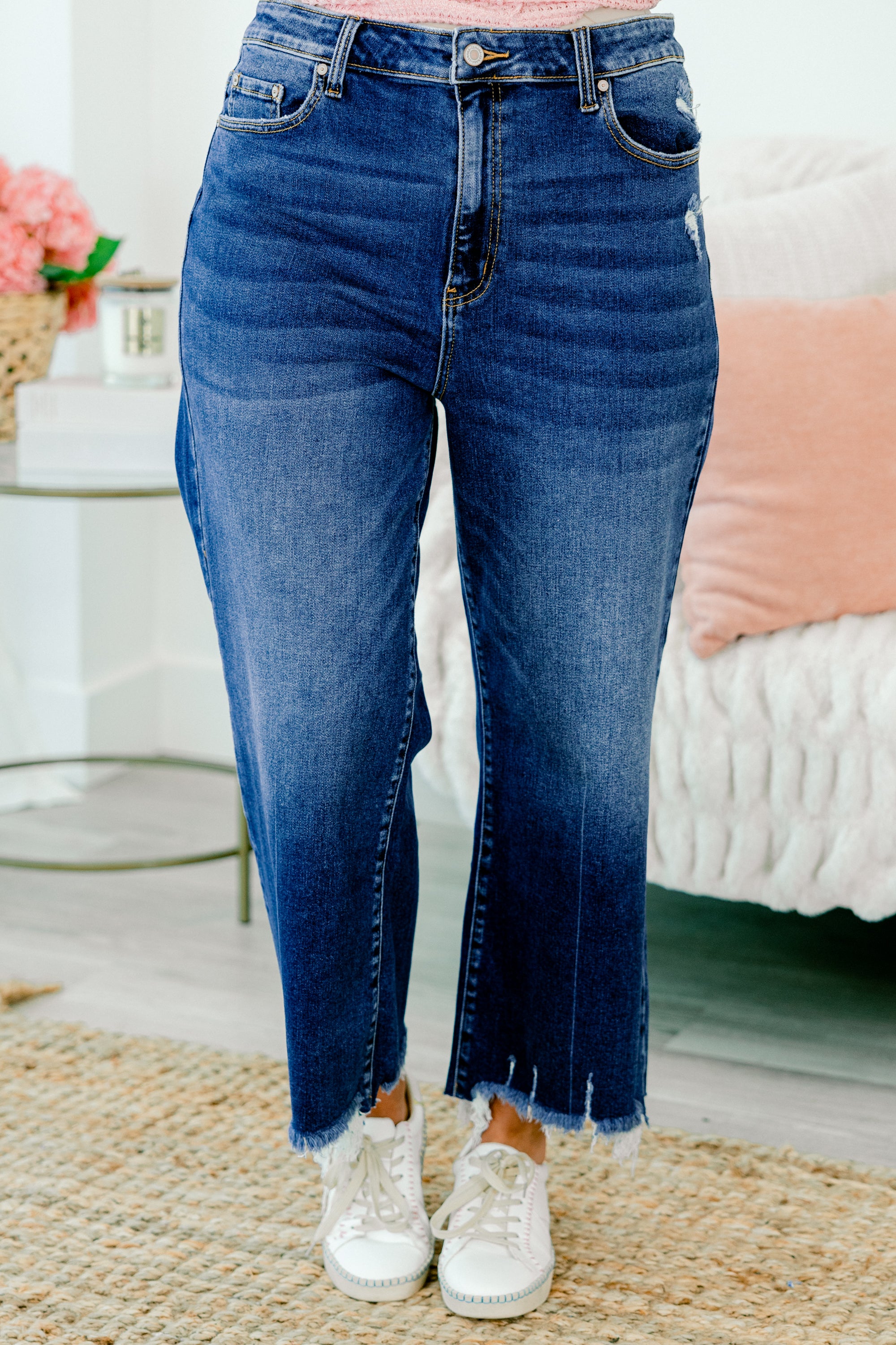 Miss Punctuality Jeans, Dark Wash - Giverhouse