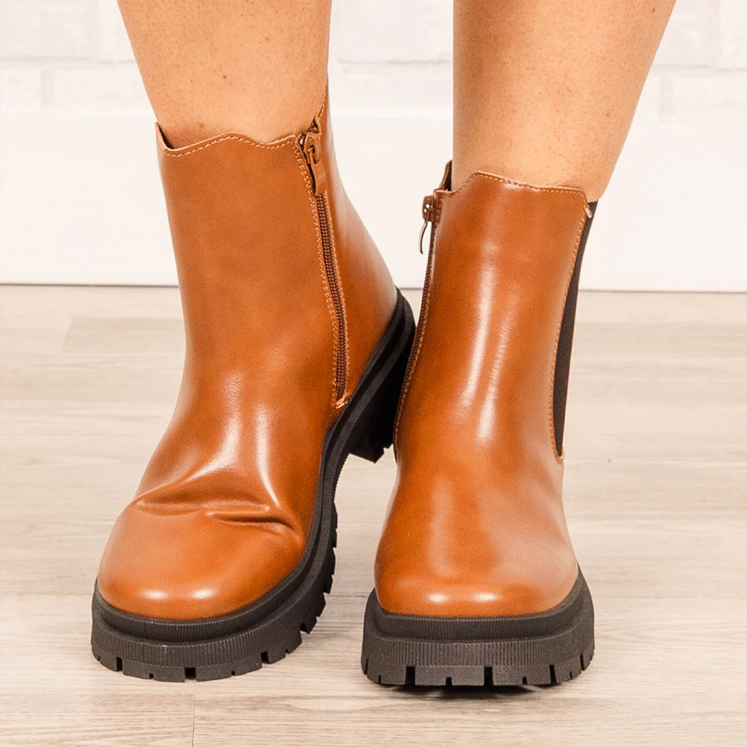Tough And Fierce Booties, Tan - Giverhouse
