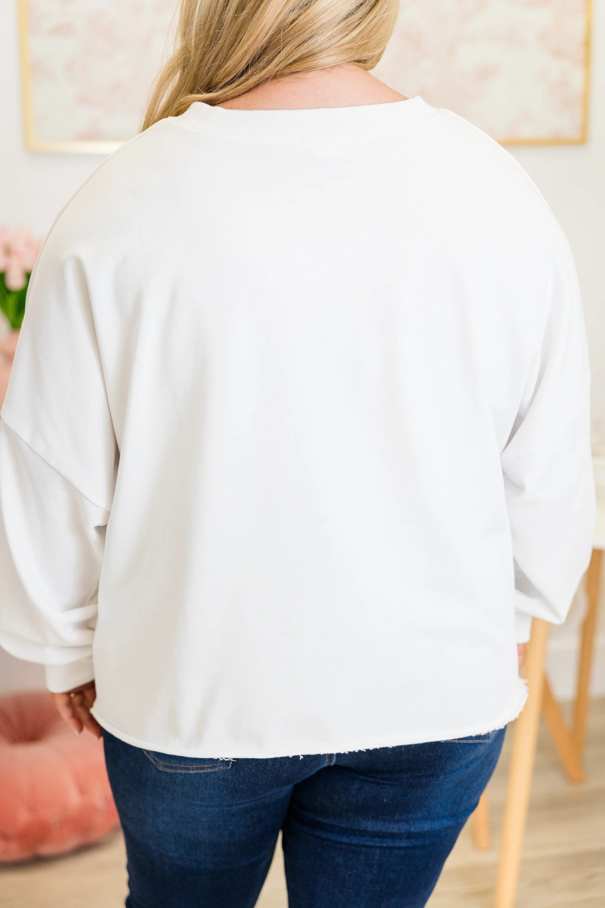 Sending You Hugs And Kisses Pullover, White - Giverhouse