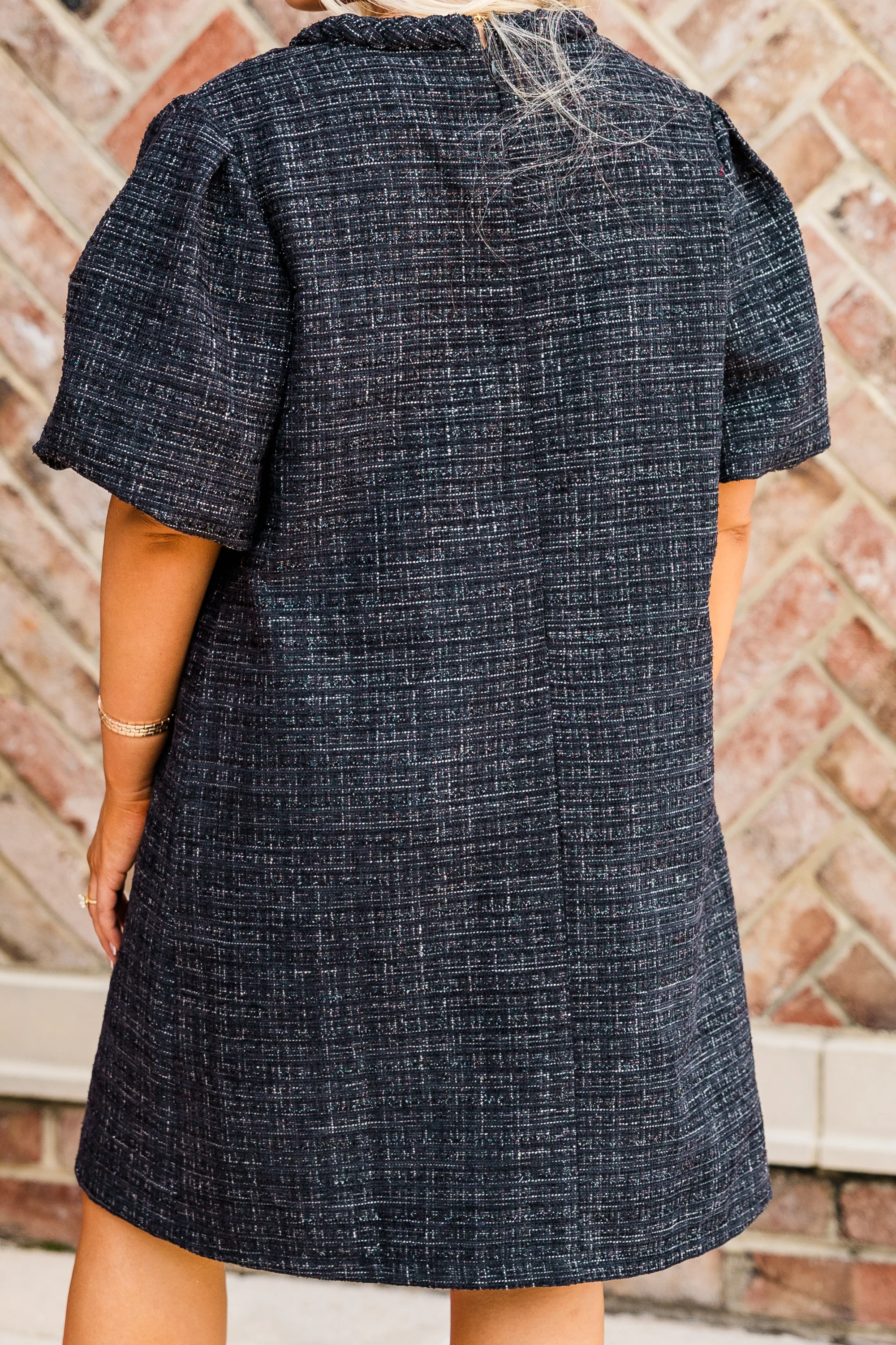 Tweed and True Dress, Black - Giverhouse