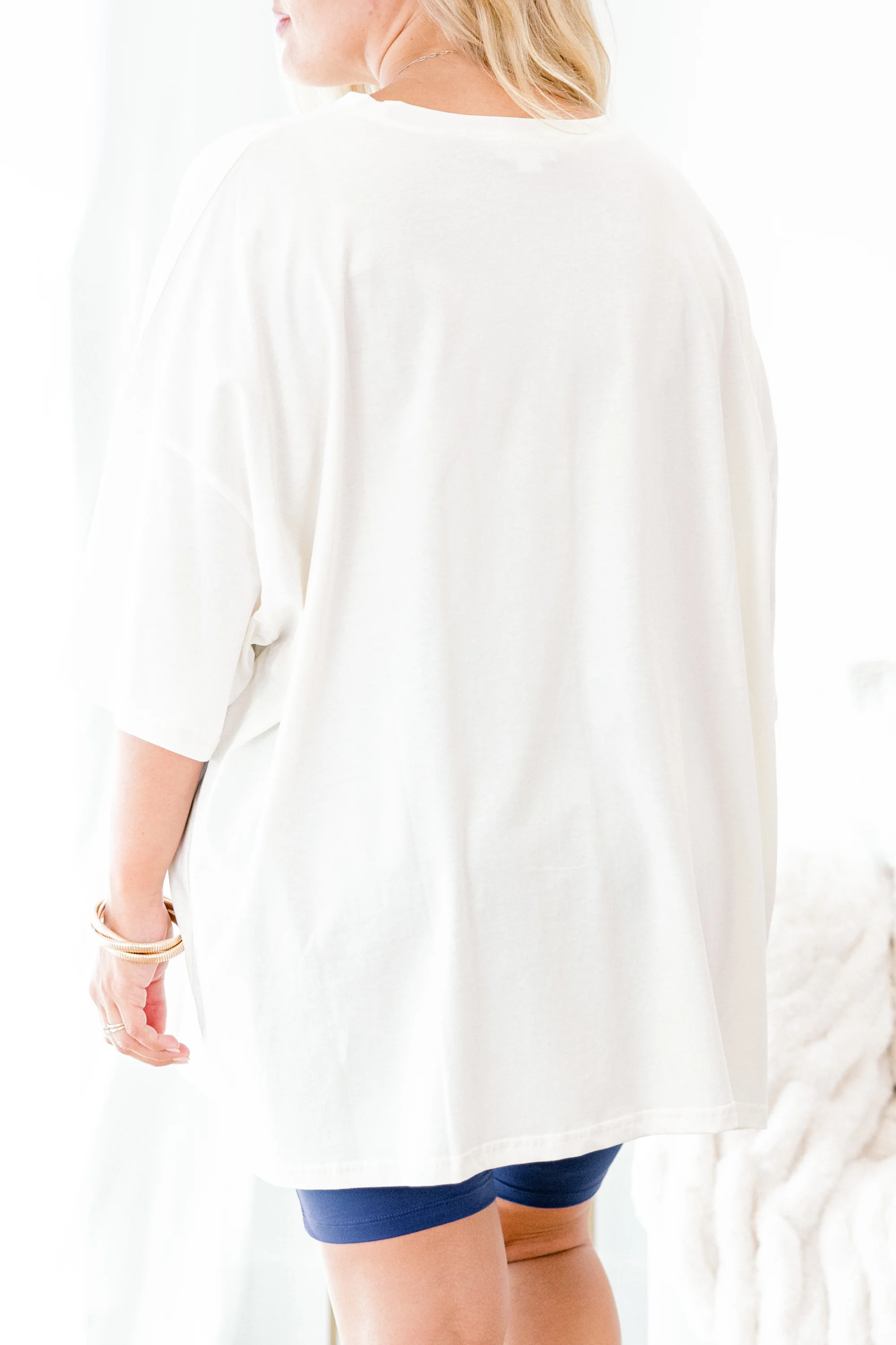 Coffee Club Boyfriend Tee, Ivory - Giverhouse