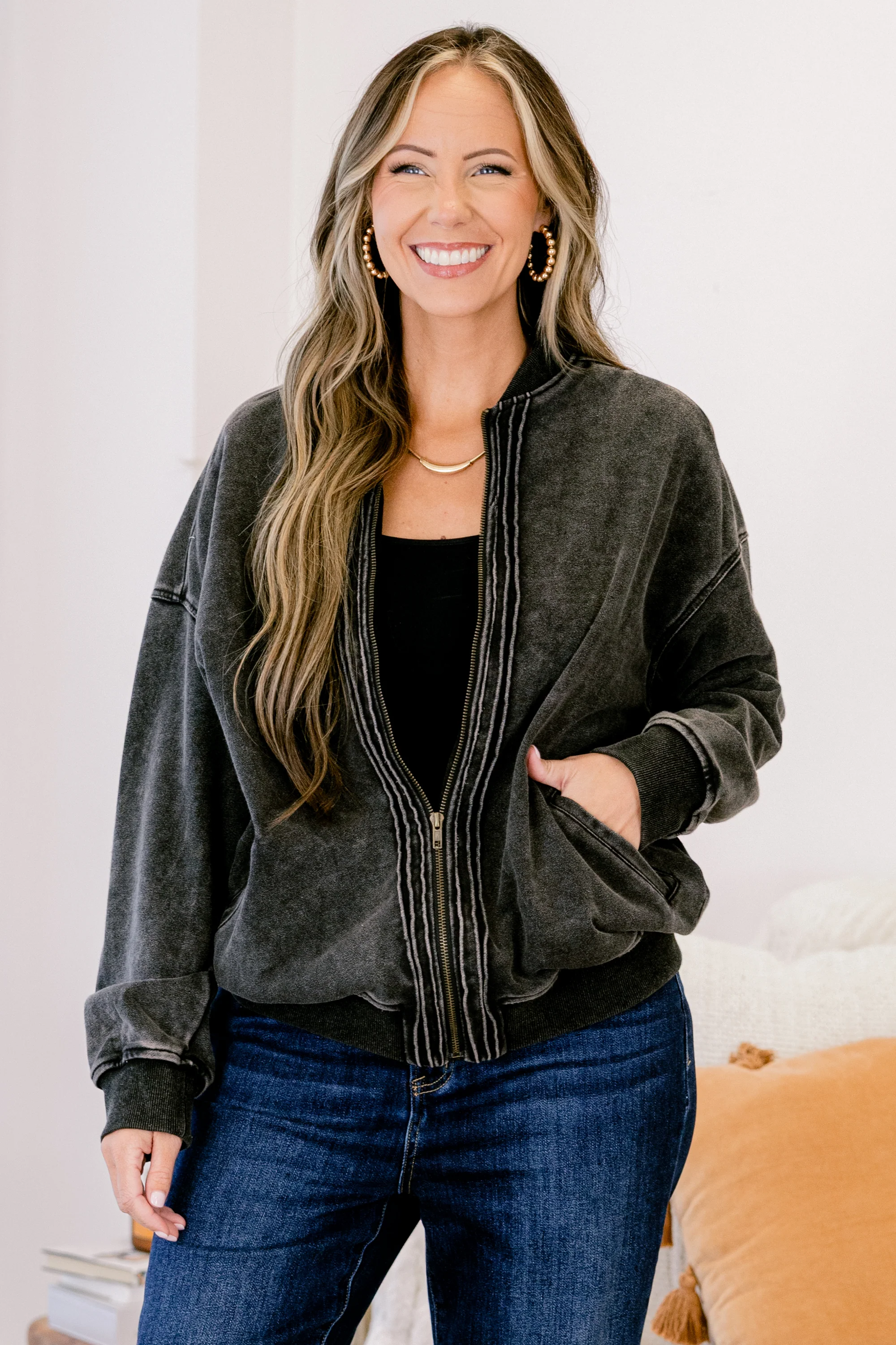 Big Dreamer Jacket, Denim Black - Giverhouse