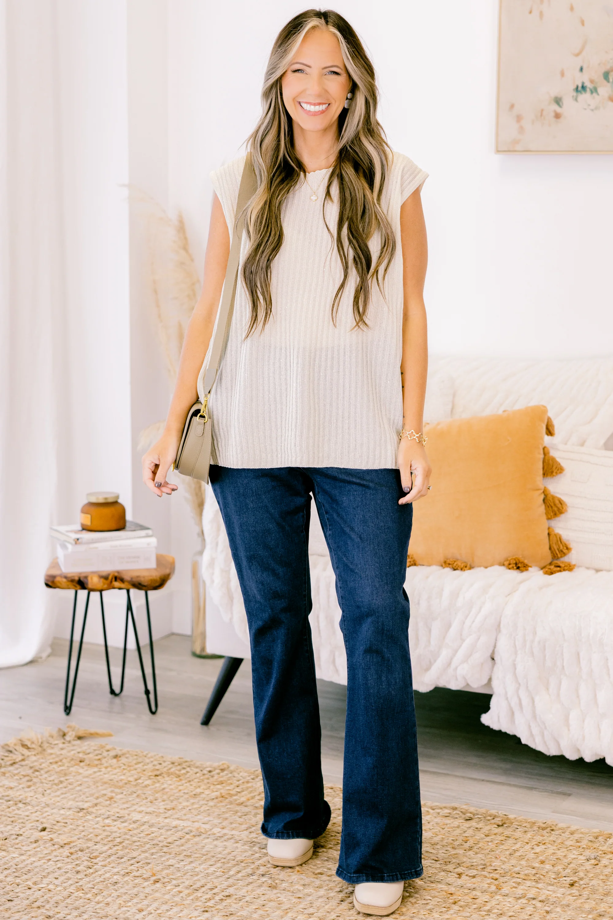 In Vacay Mode Top, Ivory - Giverhouse