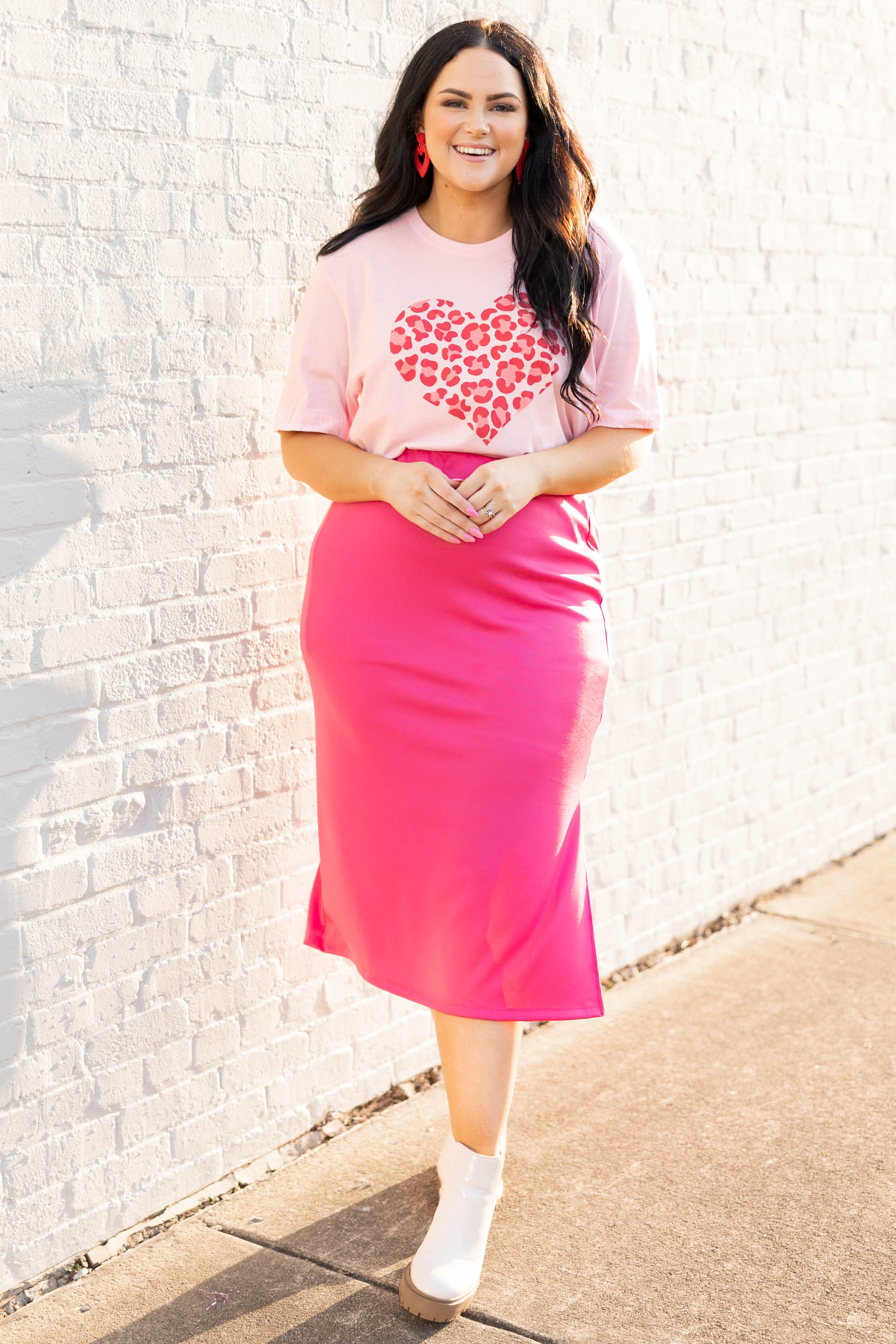 Watch Me Live Skirt, Fuchsia - Giverhouse