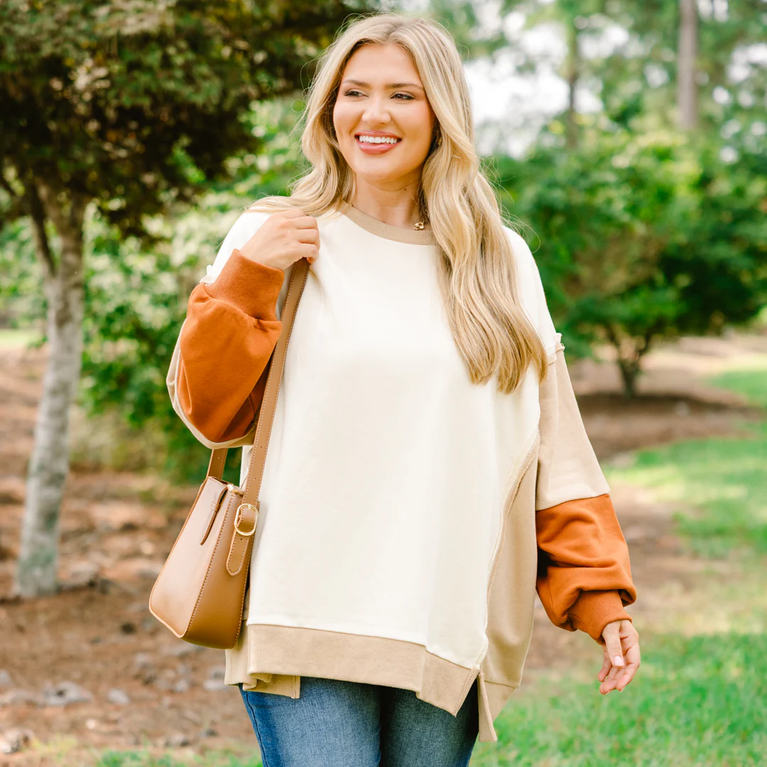 Rising To The Opportunity Pullover, Brown - Giverhouse