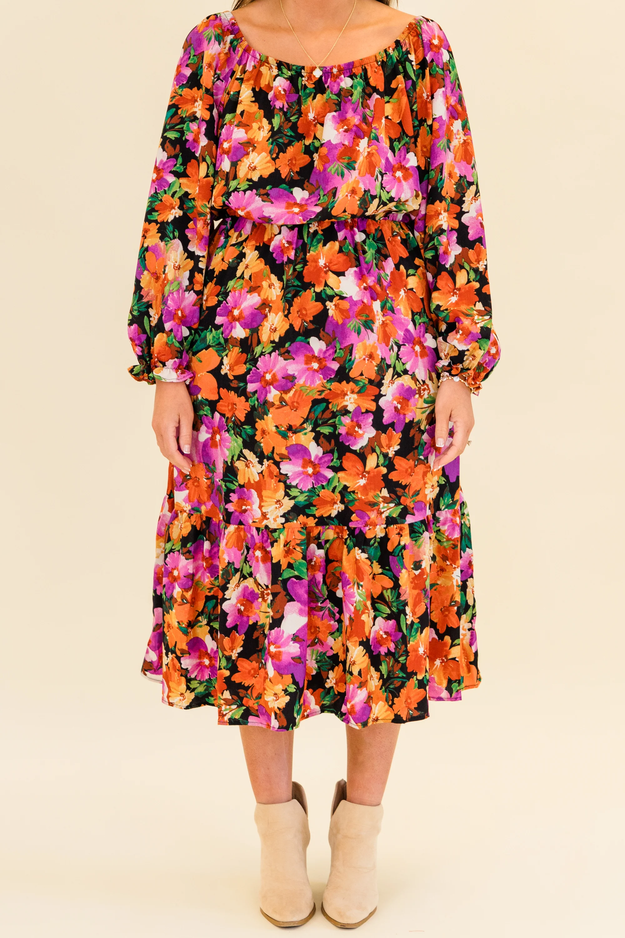 Whispers Of The Wind Dress, Black - Giverhouse