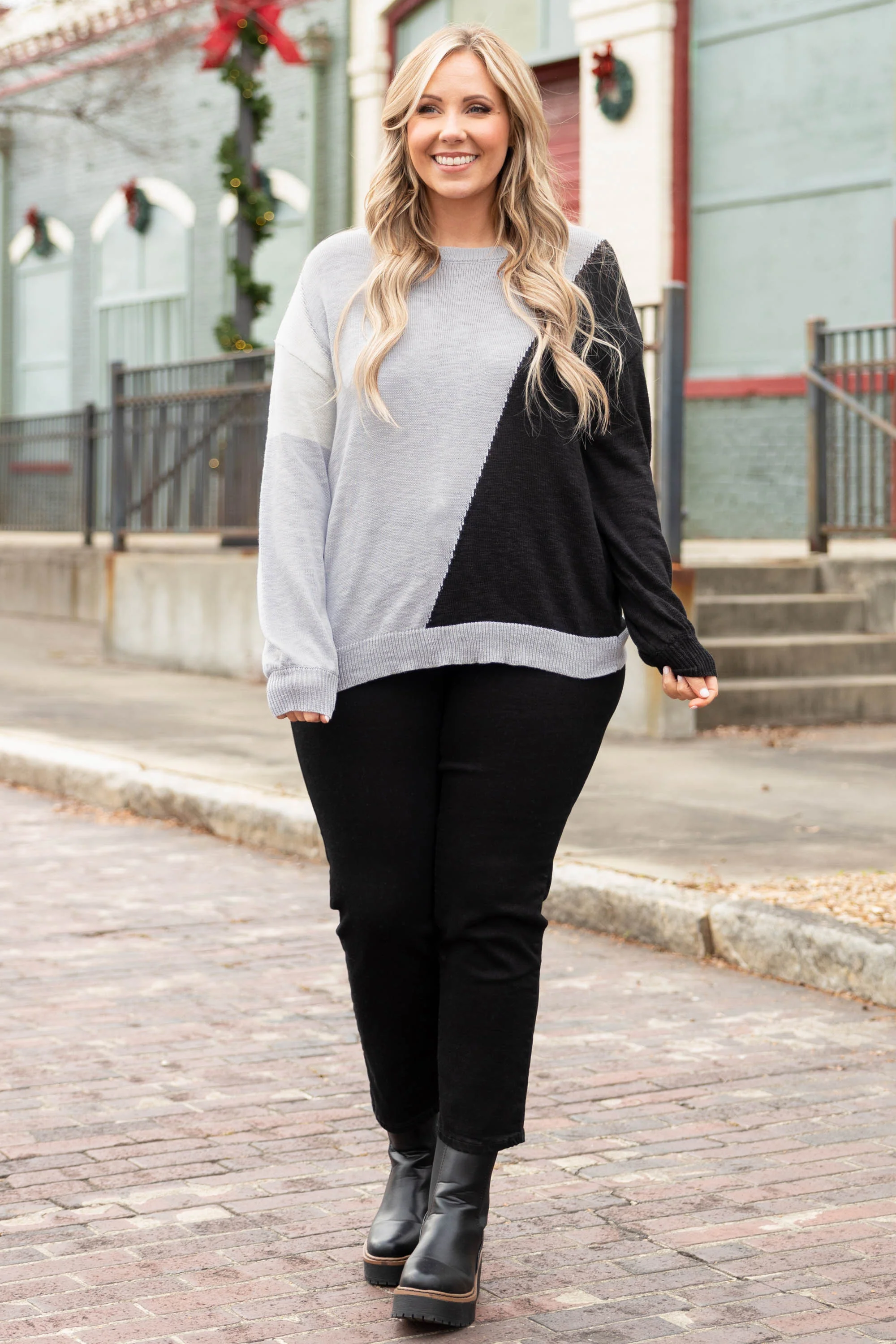 Always Thinking Sweater, Gray - Giverhouse