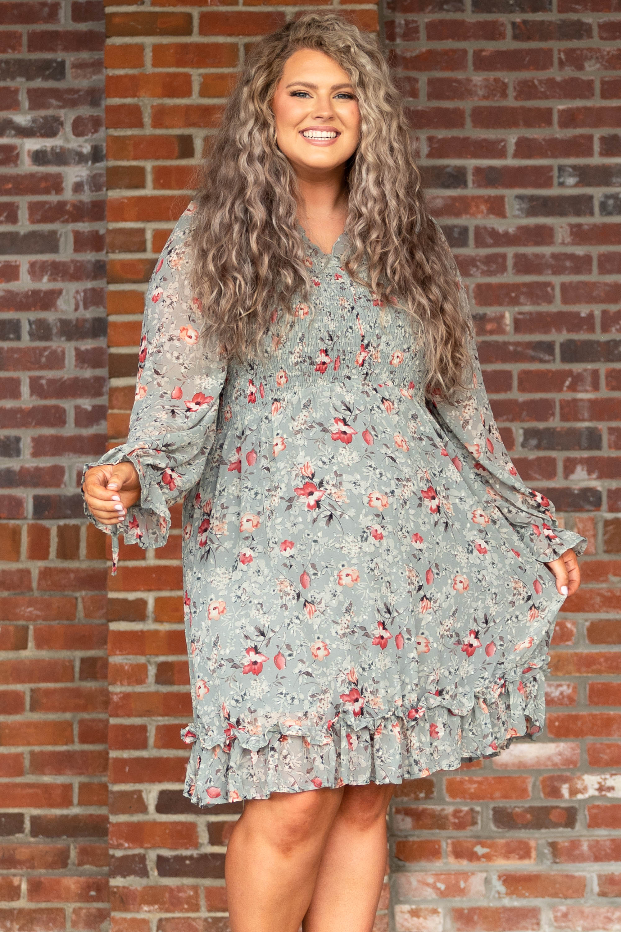 Midnight Train To Georgia Dress, Sage - Giverhouse