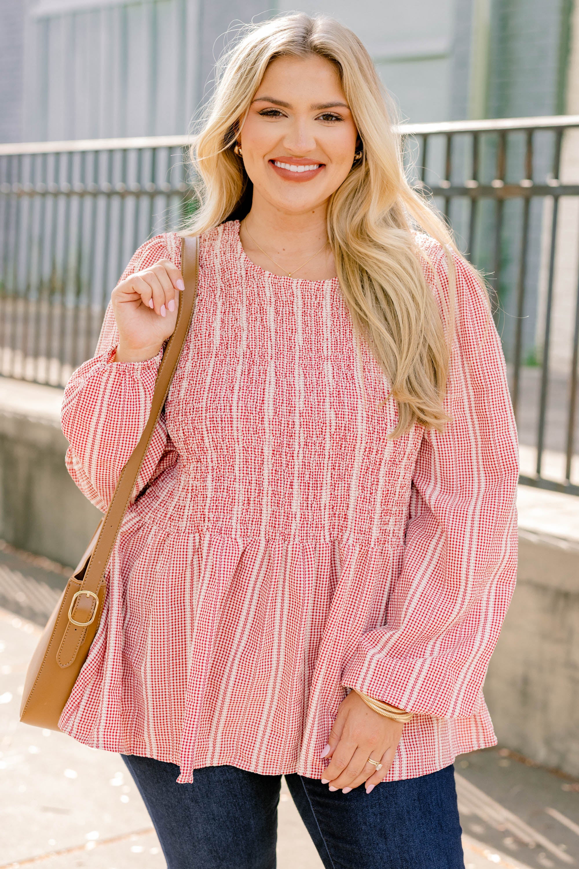 Wallflower Kisses Top, Red-White - Giverhouse