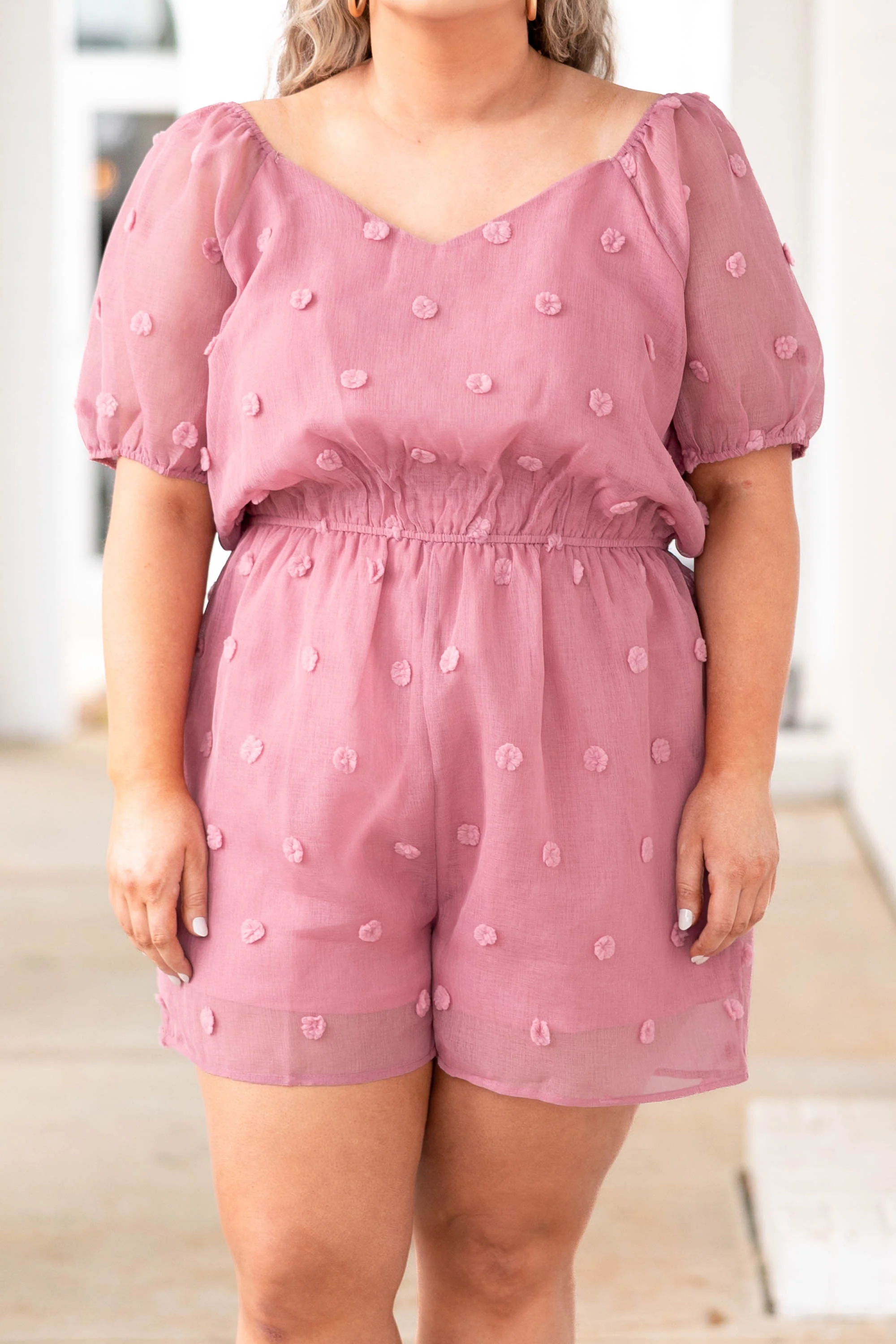 Timeless Essence Romper, Mauve - Giverhouse