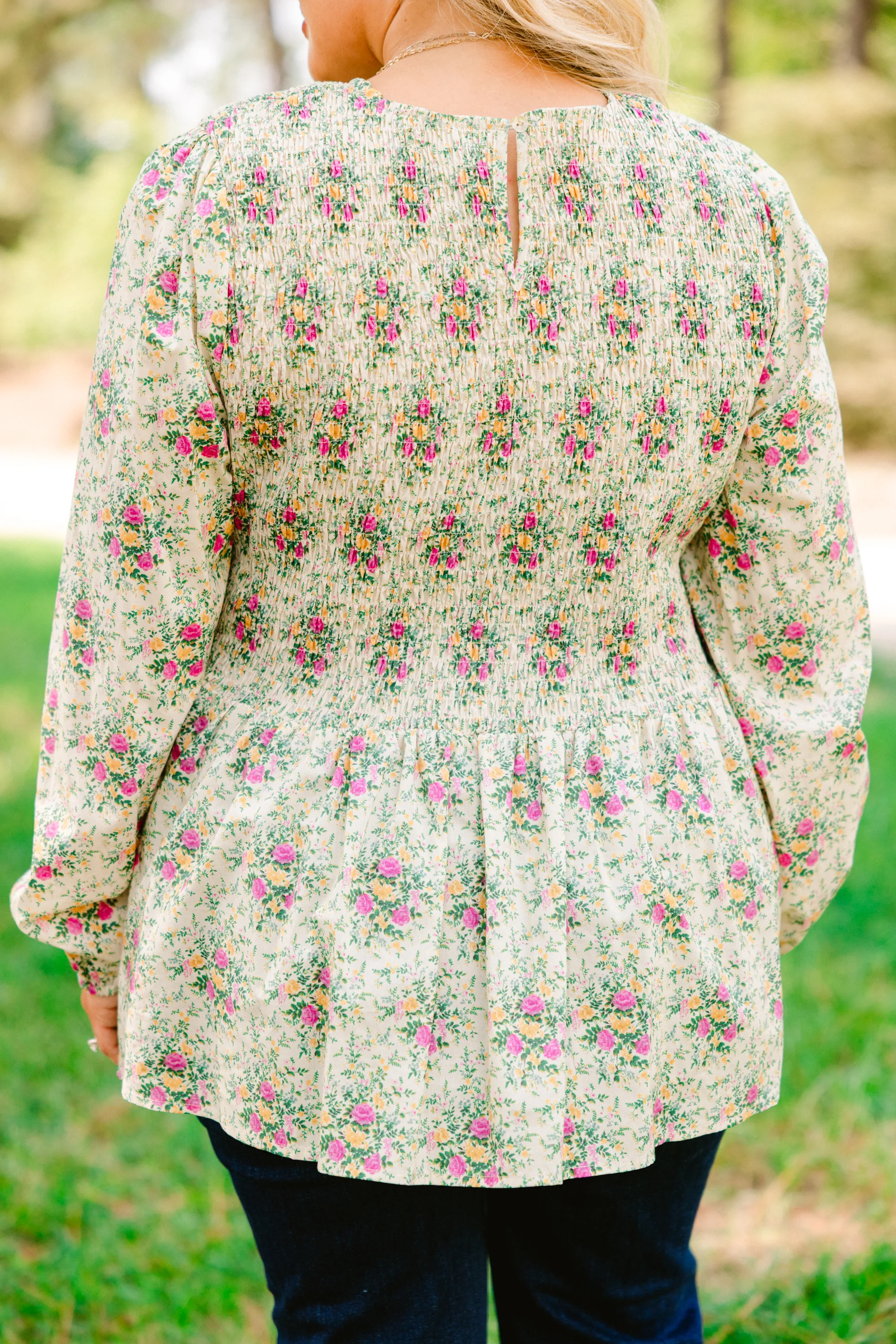 Wallflower Kisses Top, Ivory Floral - Giverhouse