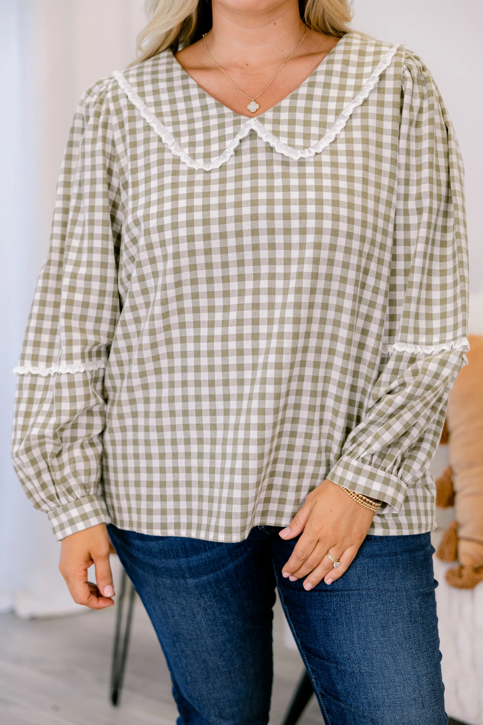 In Our Worlds Top, Green - Giverhouse