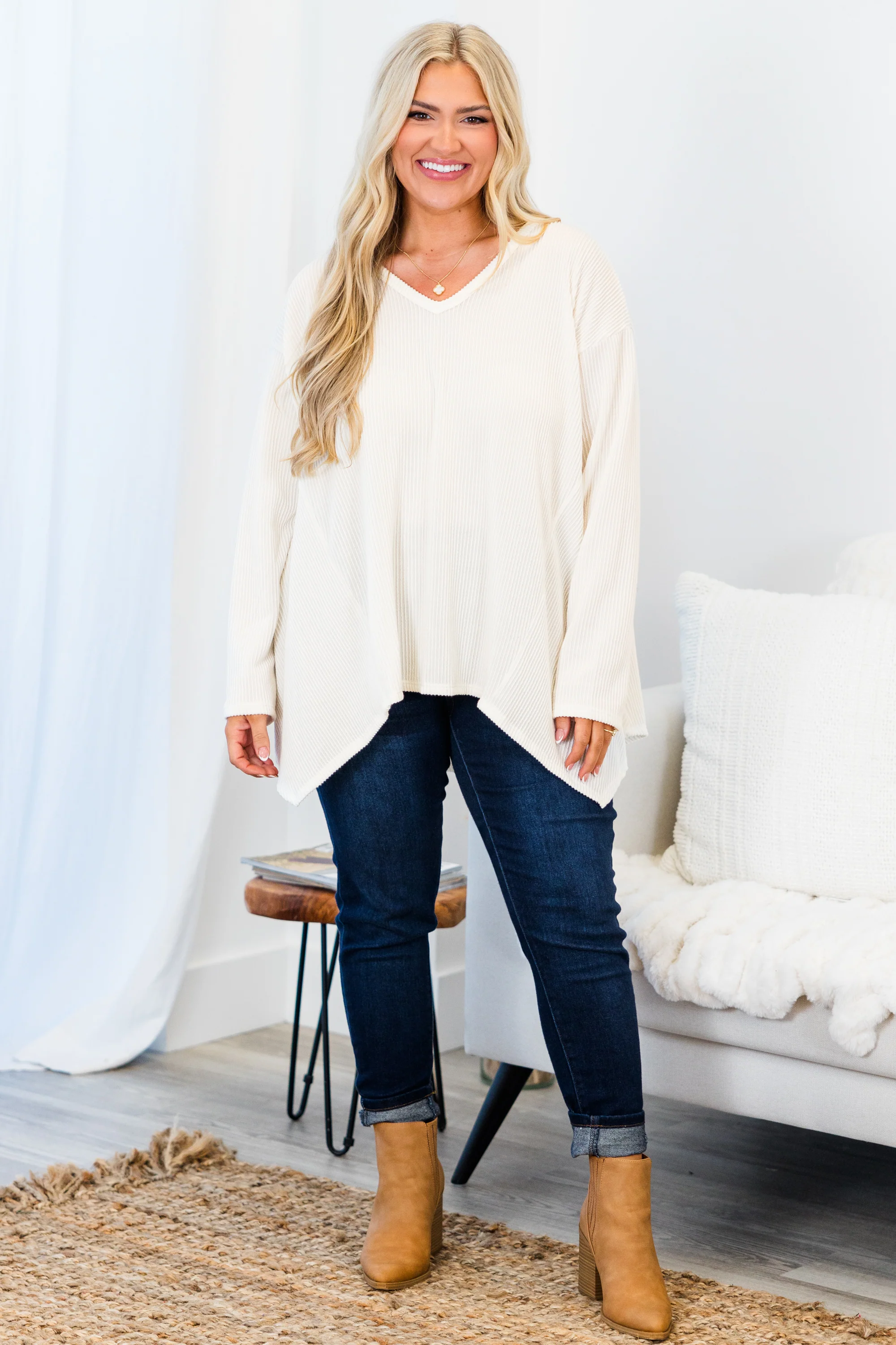 Feel The Same Way Top, Off White - Giverhouse