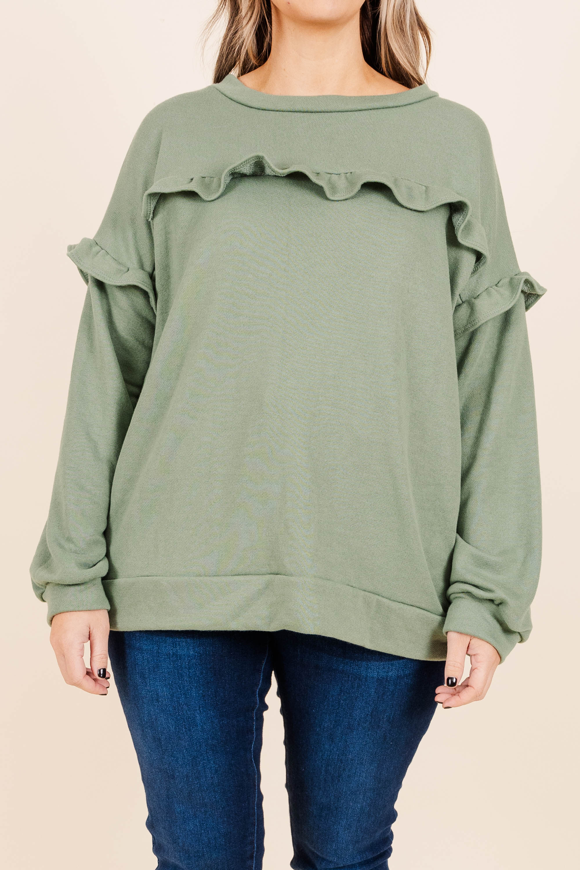 Toffee Kisses Pullover, Sage - Giverhouse