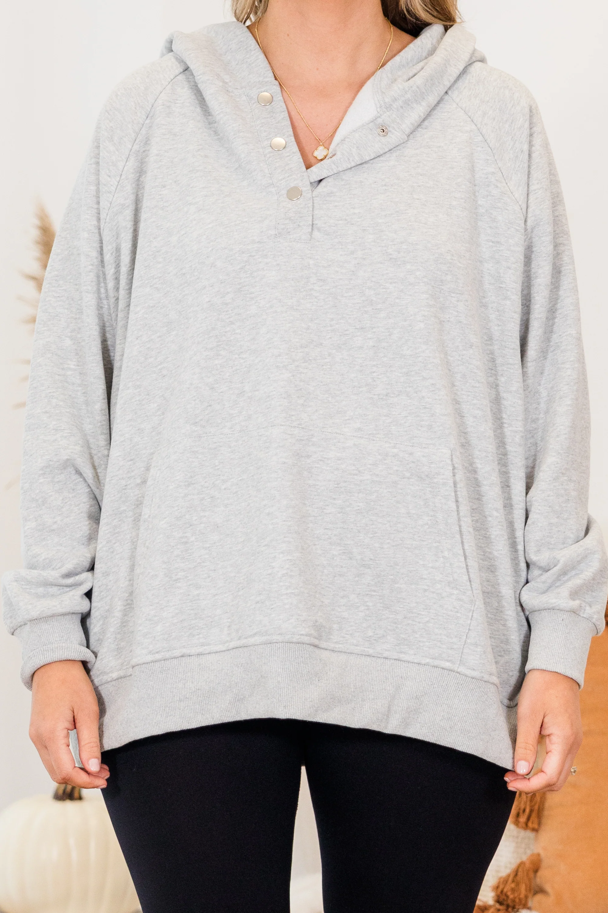 Crisp Winter Morning Pullover, Gray - Giverhouse