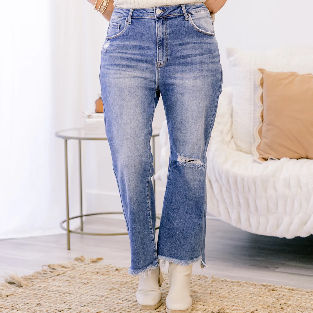 Give It A Try Jeans, Medium Wash - Giverhouse