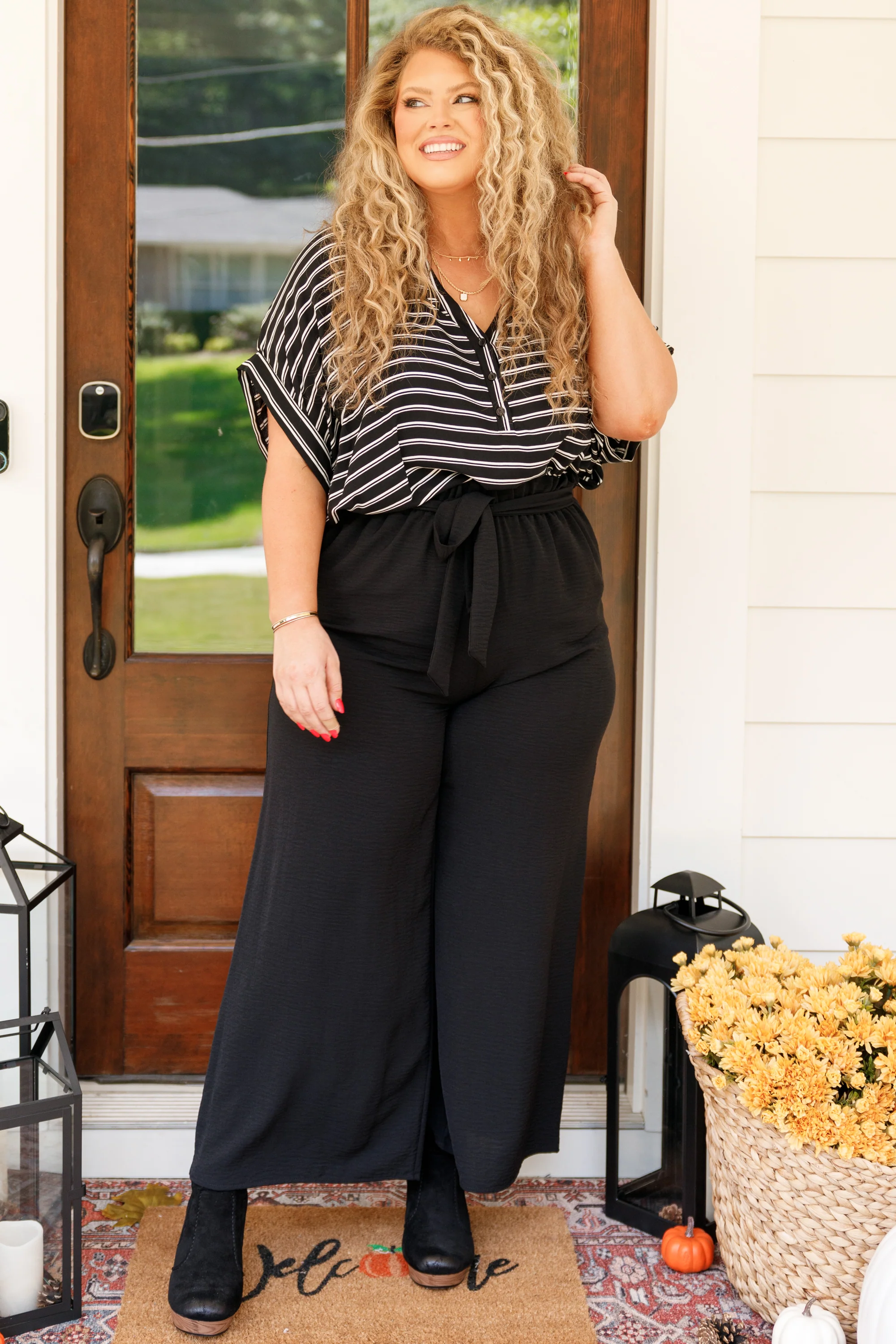 Don't Stay Forever Top, Black-Ivory - Giverhouse