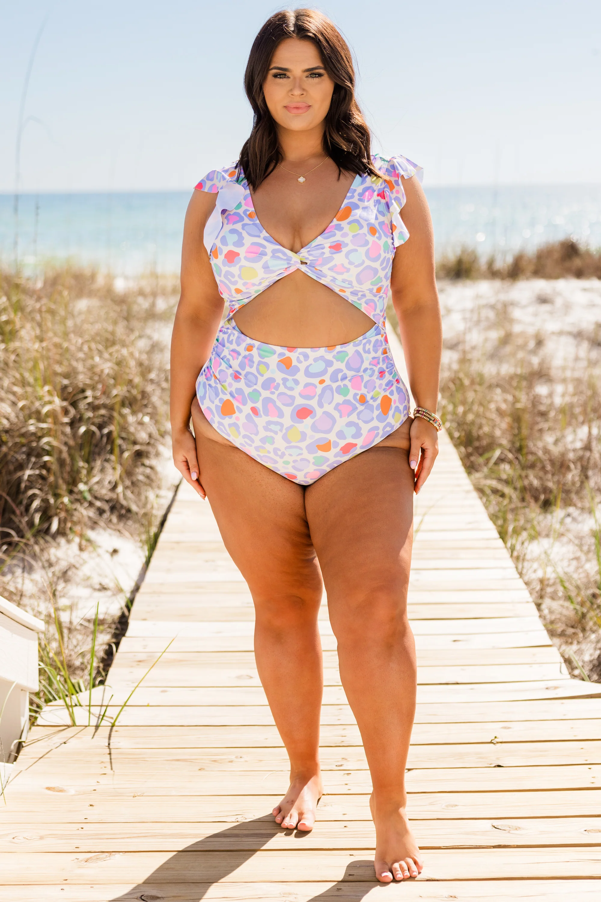 Beachfront Breeze Swimsuit, Purple - Giverhouse