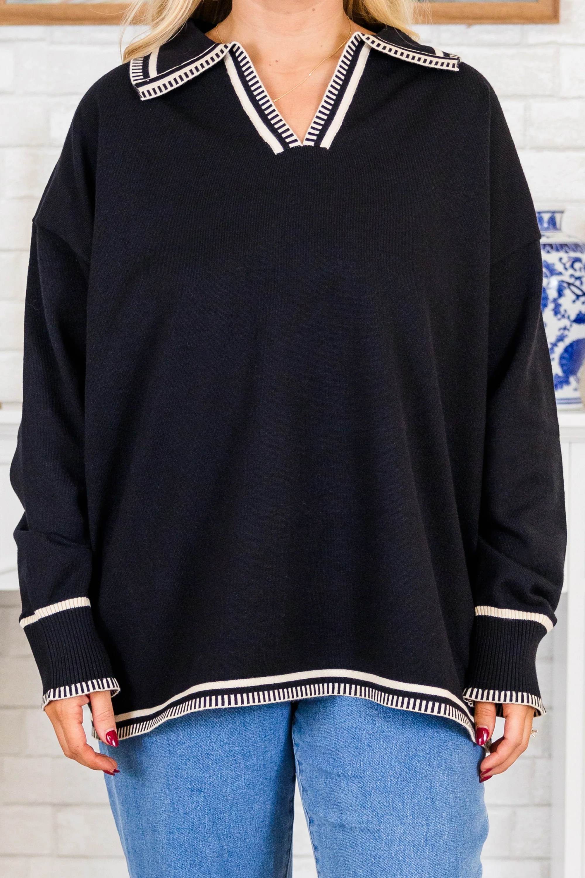 Distant Sun Sweater, Black - Giverhouse