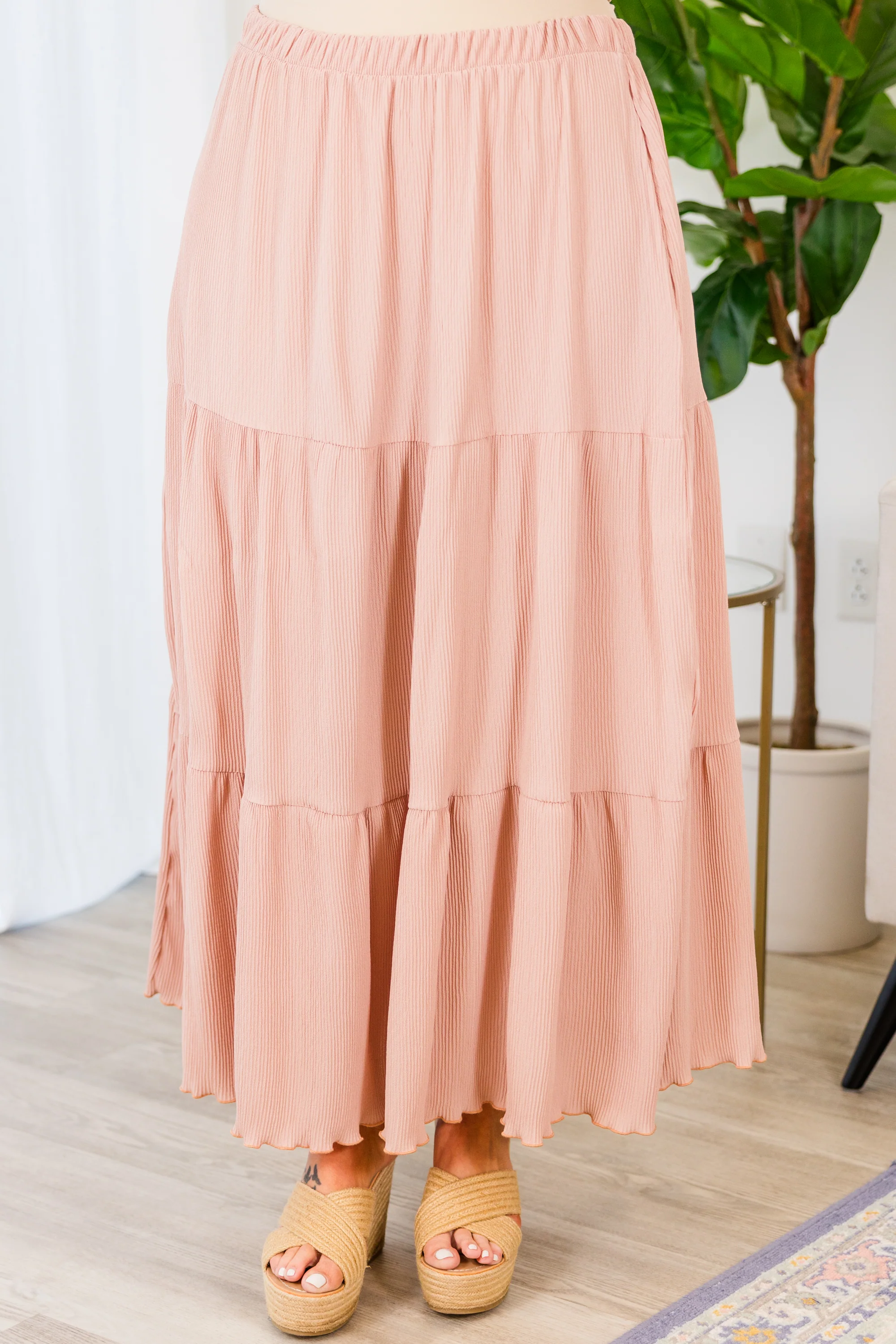 Refreshing Breeze Skirt, Dusty Rose - Giverhouse