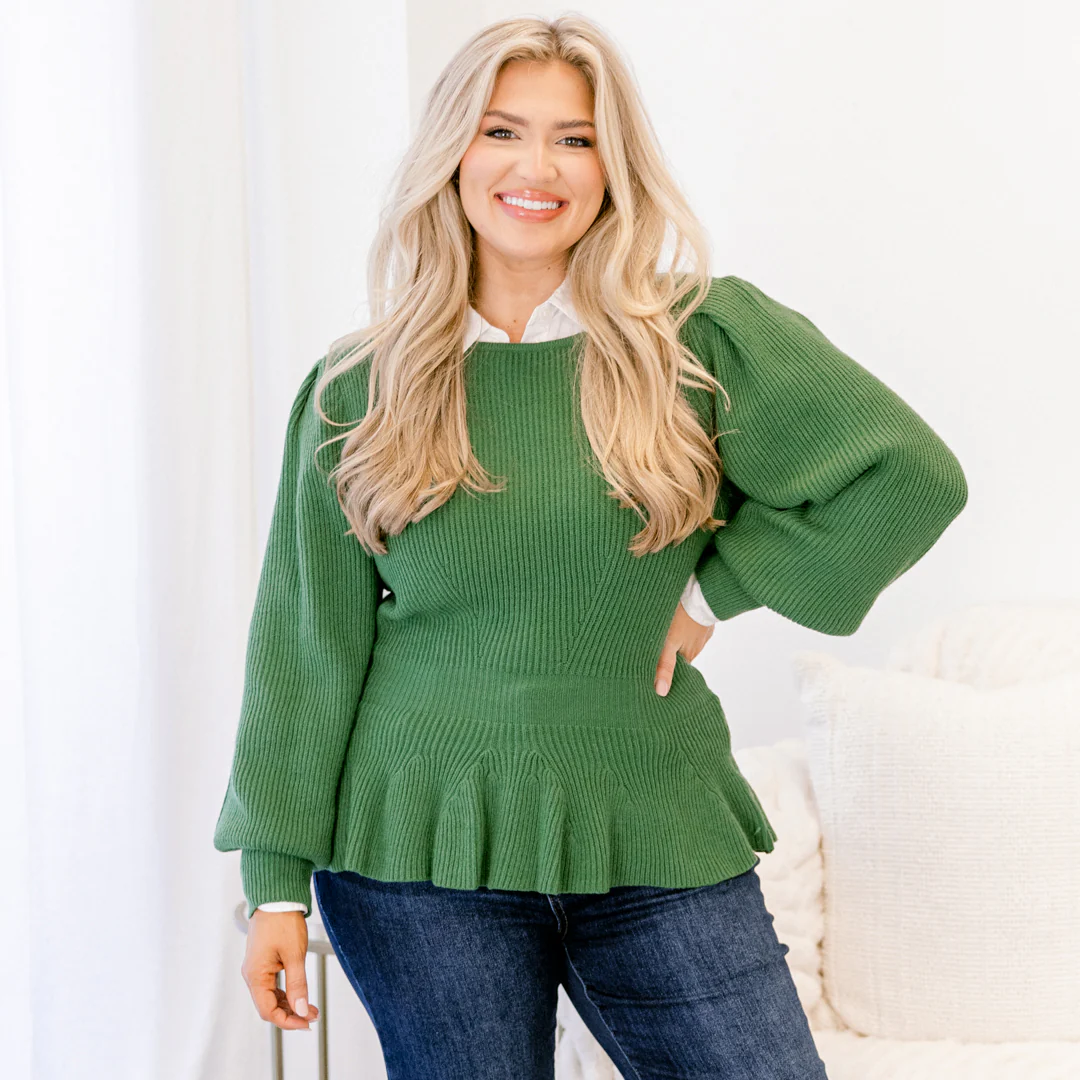 Final Notice Sweater, Green - Giverhouse