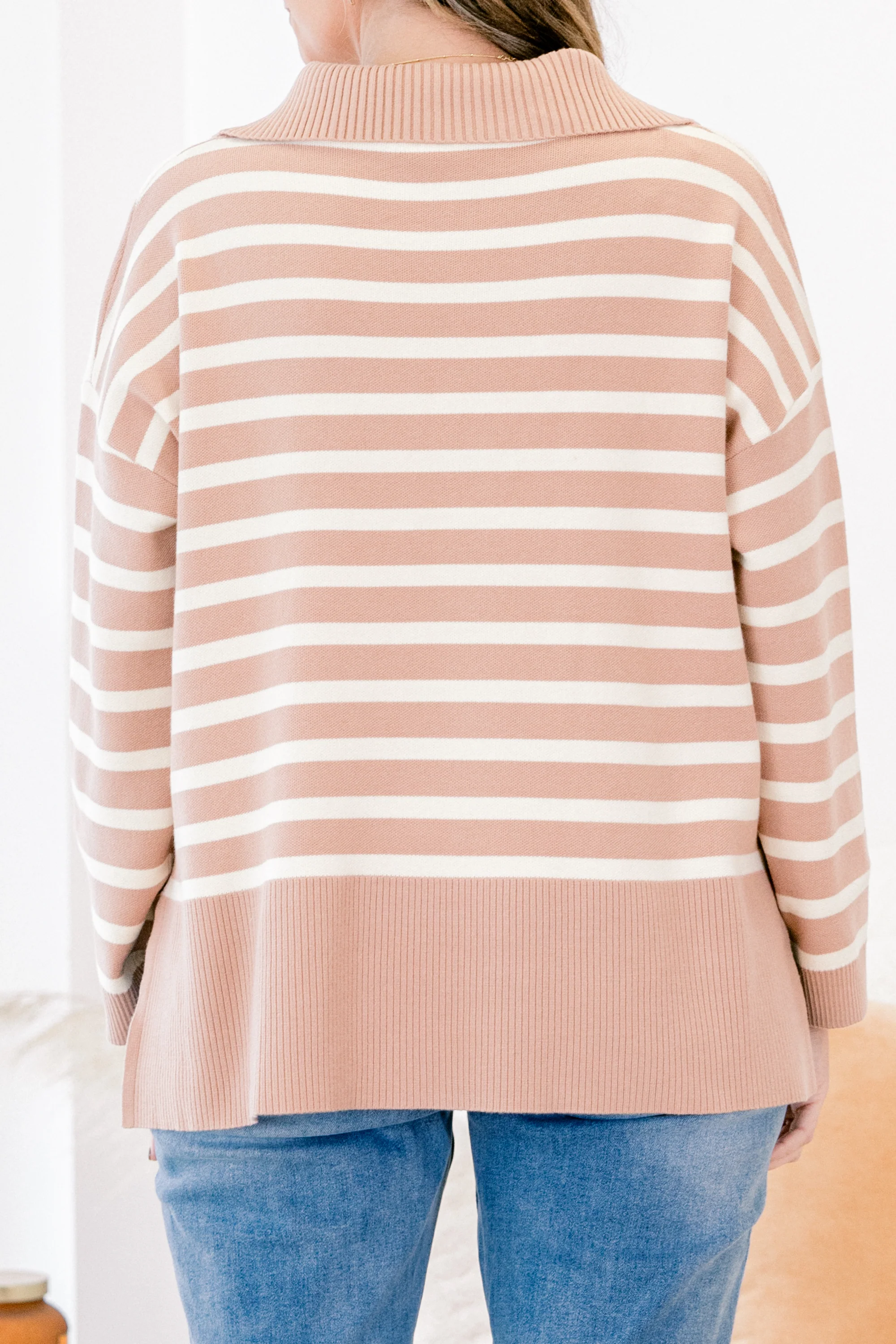 Sweet Stripes Sweater, Natural - Giverhouse