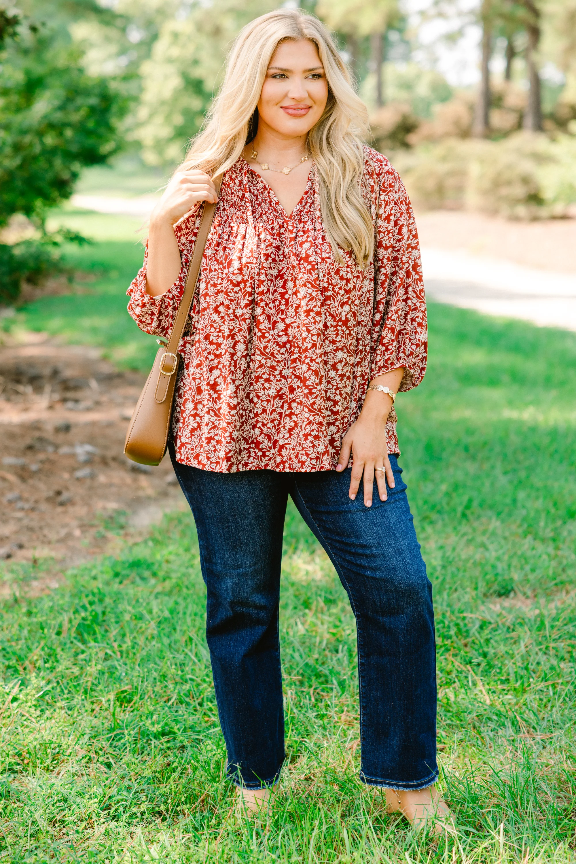 With The Flow Top, Red - Giverhouse