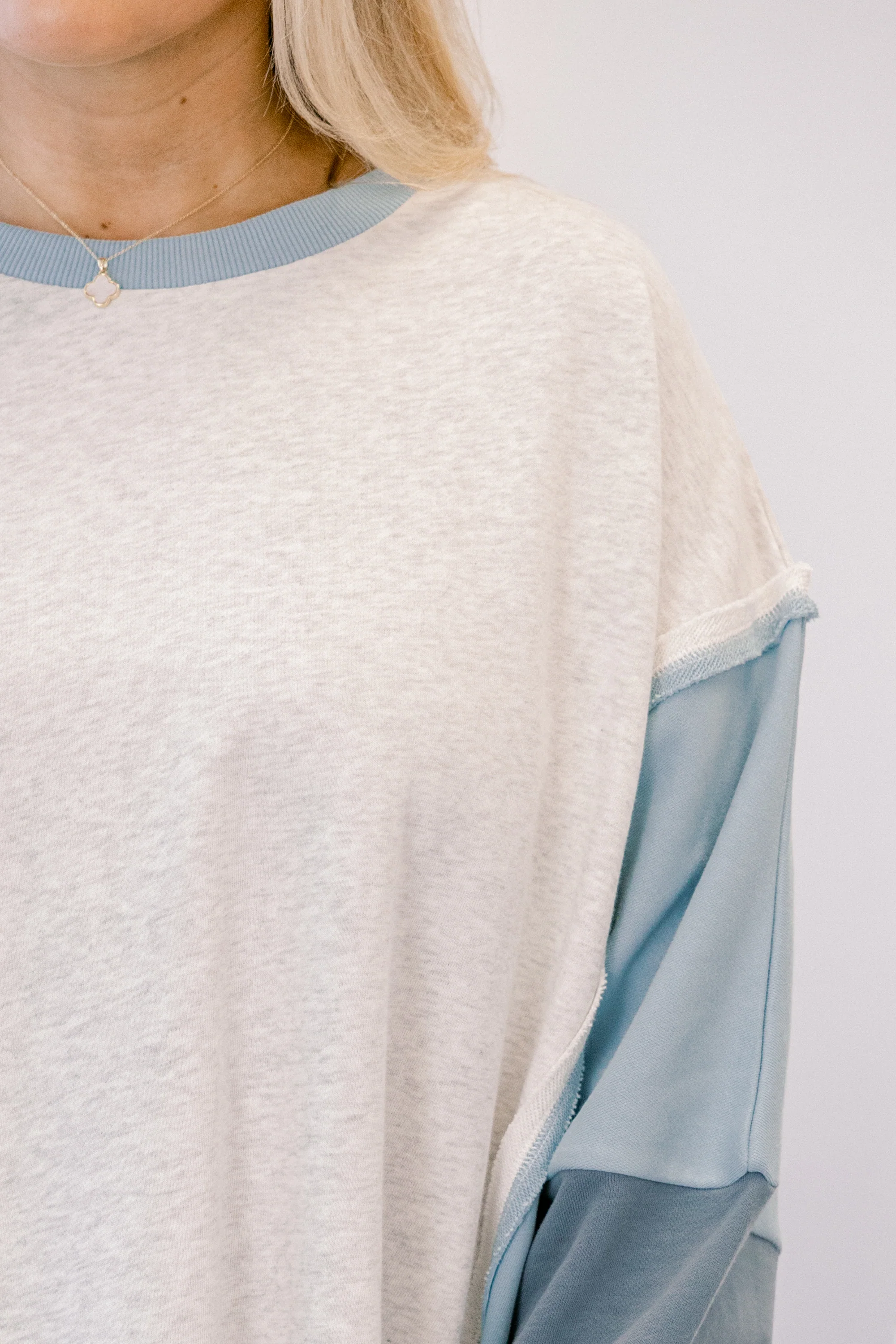 Rising To The Opportunity Pullover, Blue-Gray - Giverhouse