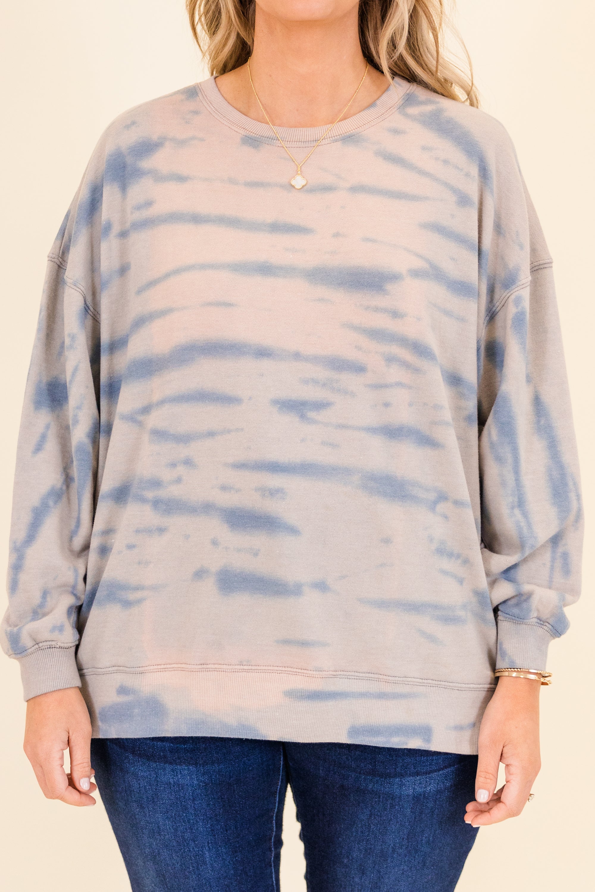 Cascade Wash Top, Teal-Mocha - Giverhouse