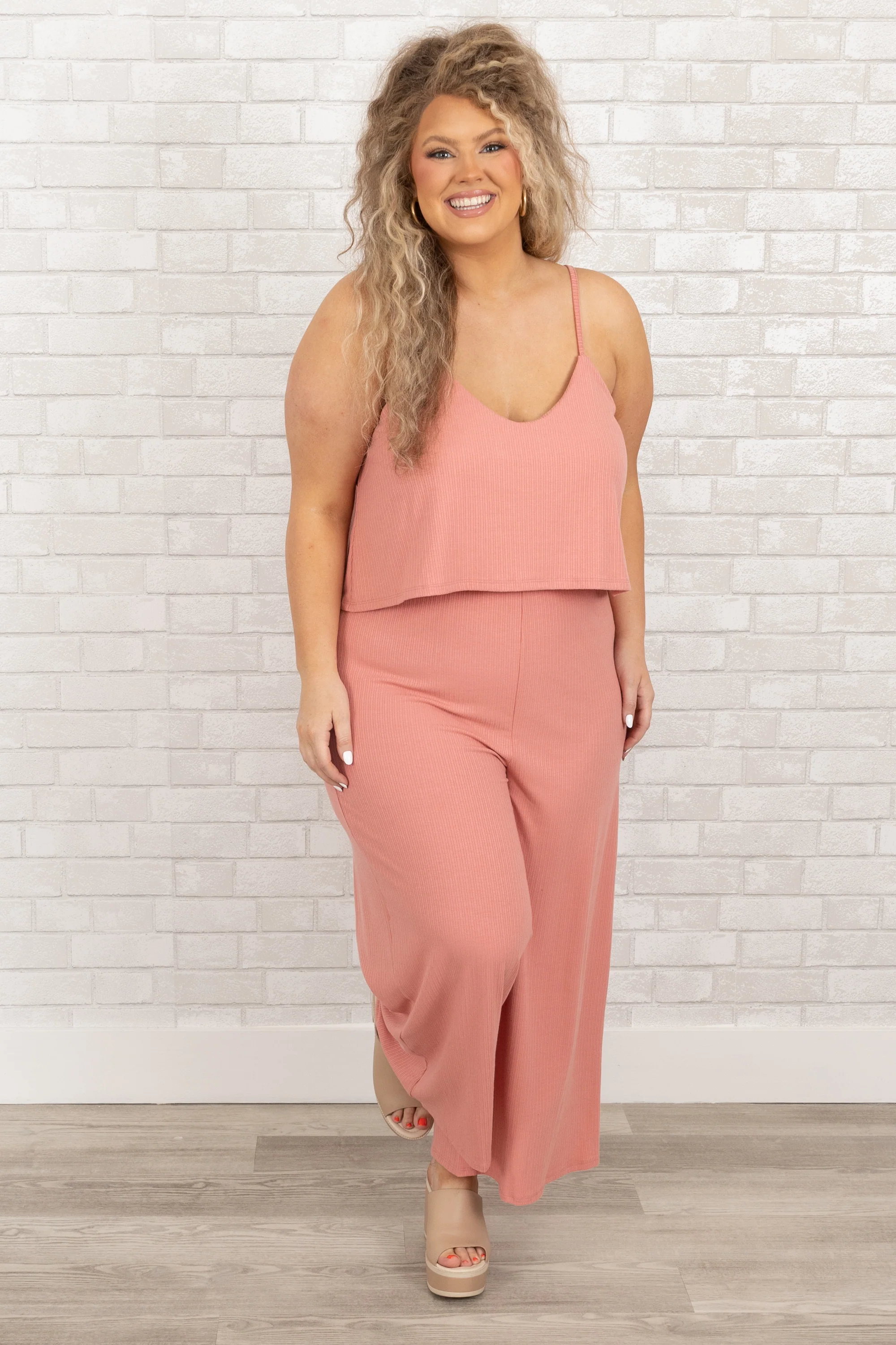 Finding My Peace Jumpsuit, Ash Rose - Giverhouse