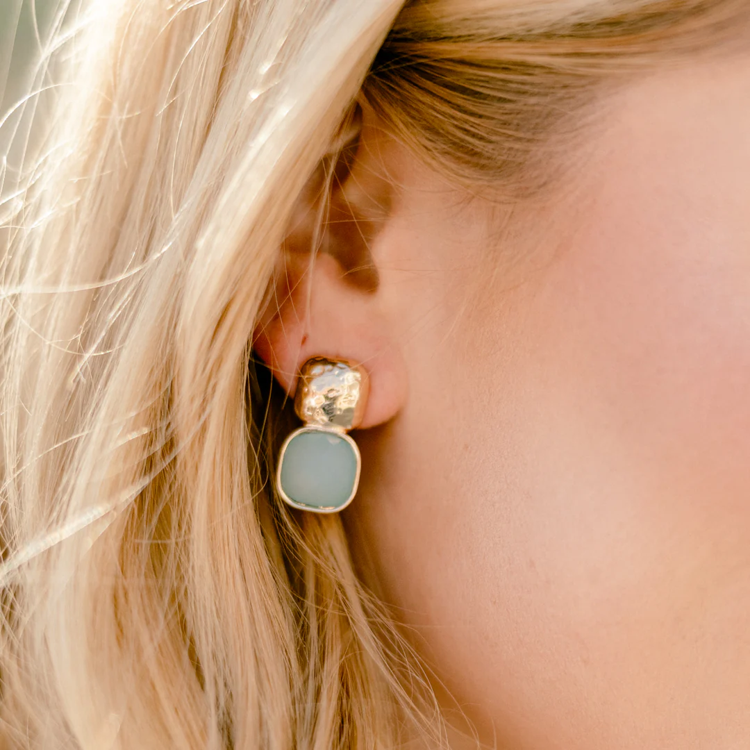 Sable Bloom Earrings, Blue - Giverhouse