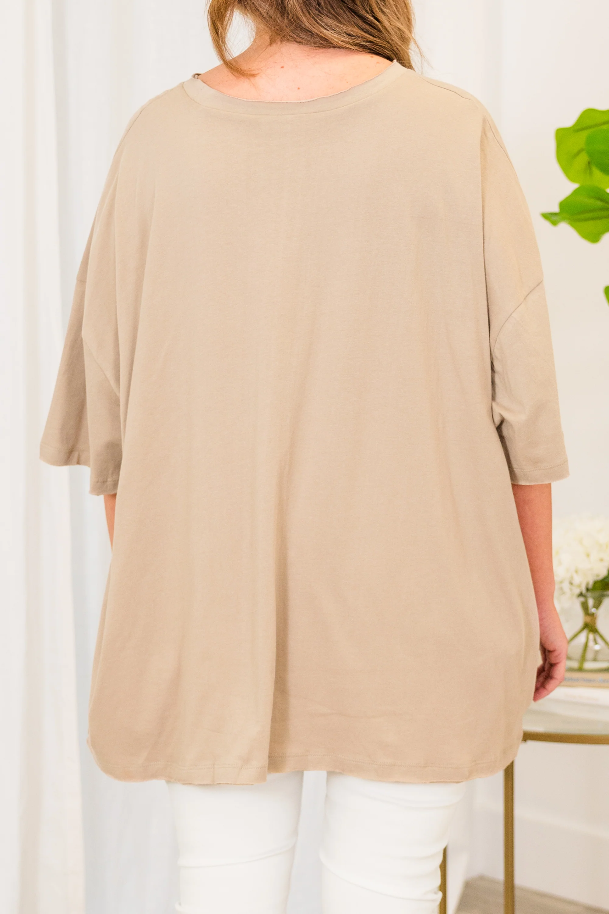 It Comes Naturally Top, Ash Mocha - Giverhouse