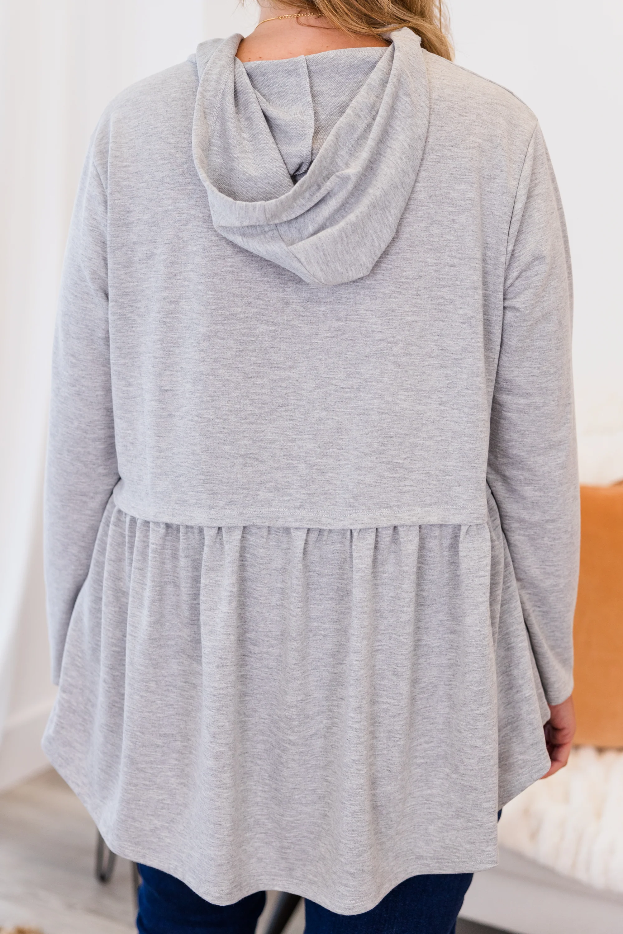 Cozy Geo Hoodie, Gray - Giverhouse