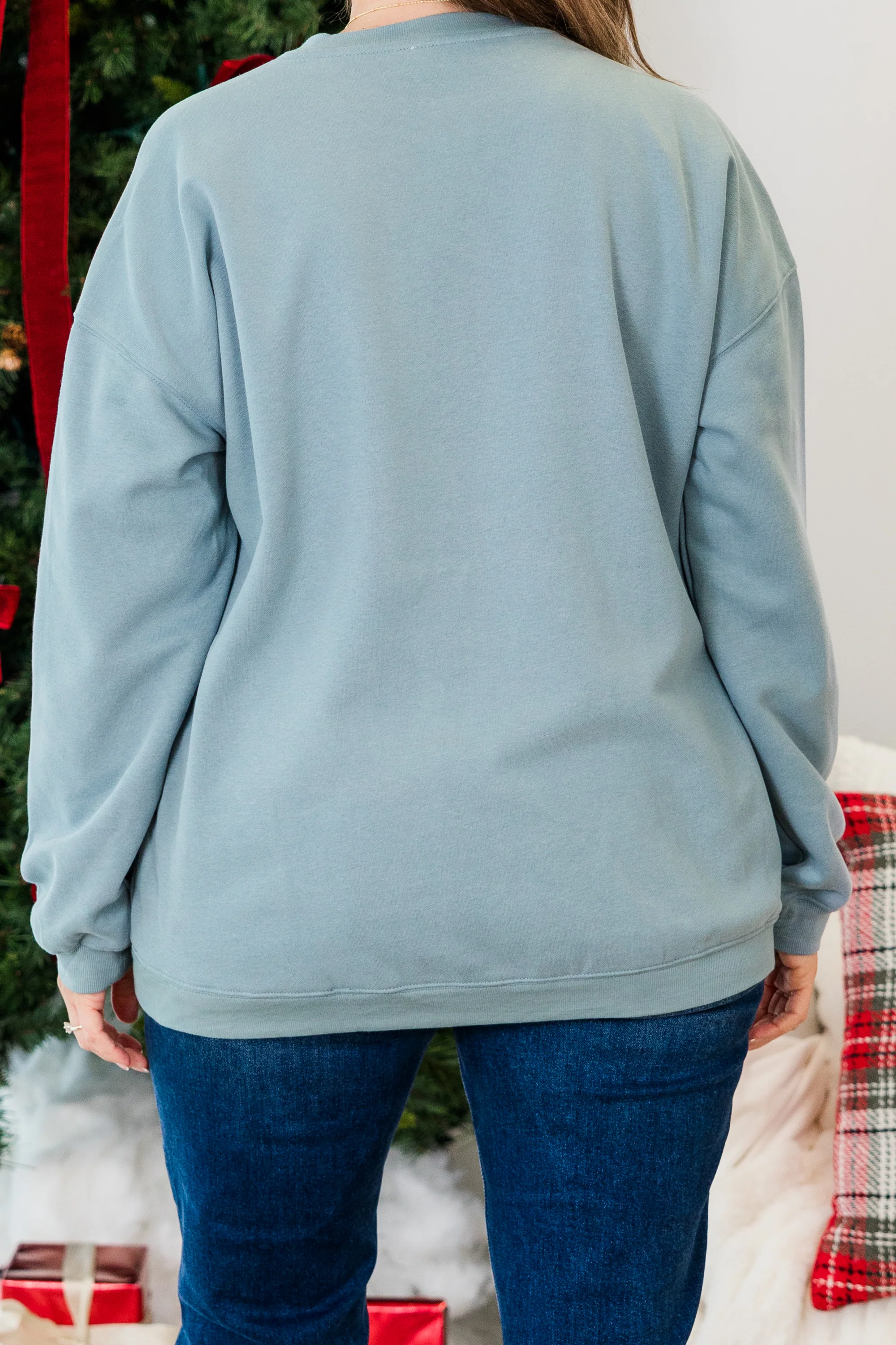 Santa Babe Pullover, Denim - Giverhouse