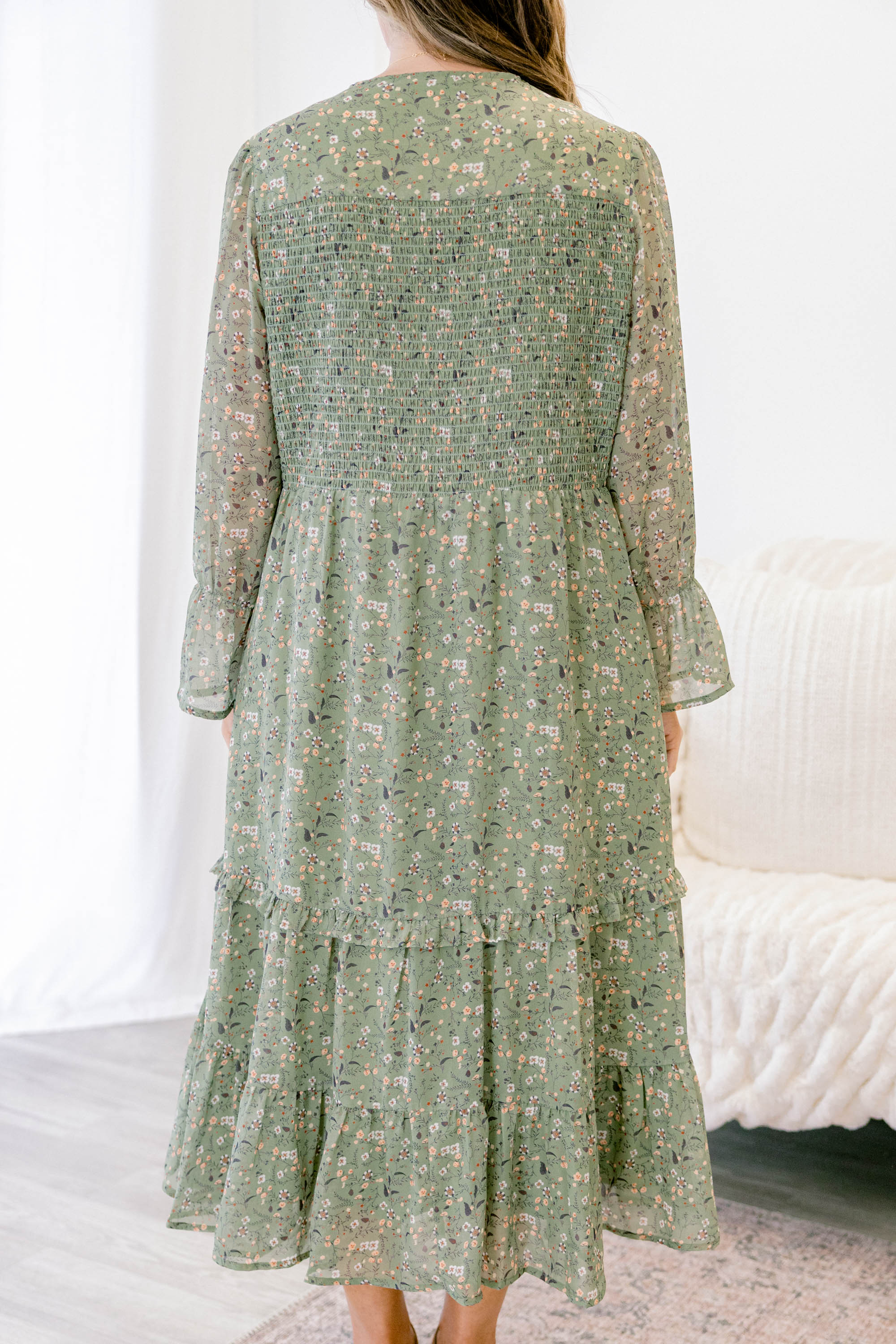 Montana Mornings Dress, Mint Floral - Giverhouse
