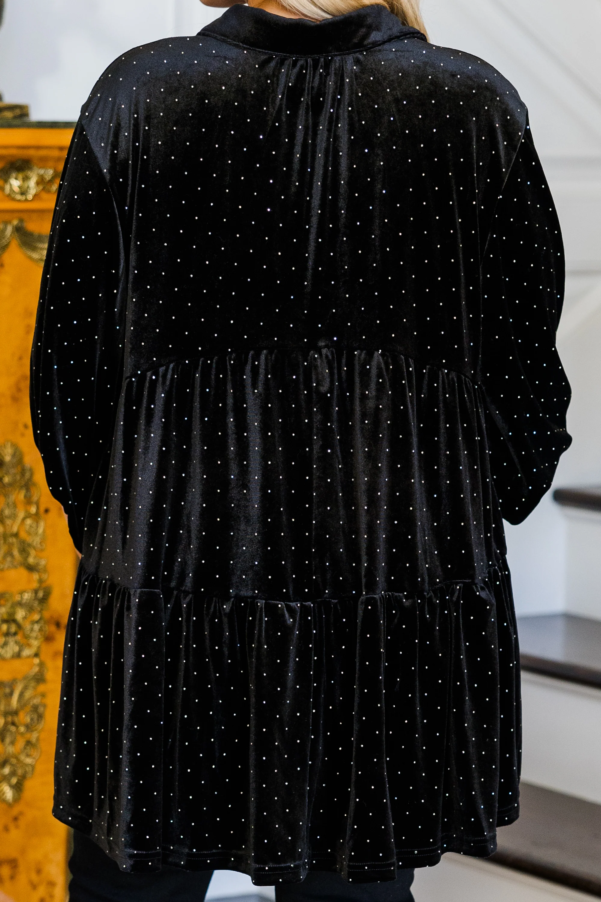 Starry Night Tunic, Black - Giverhouse