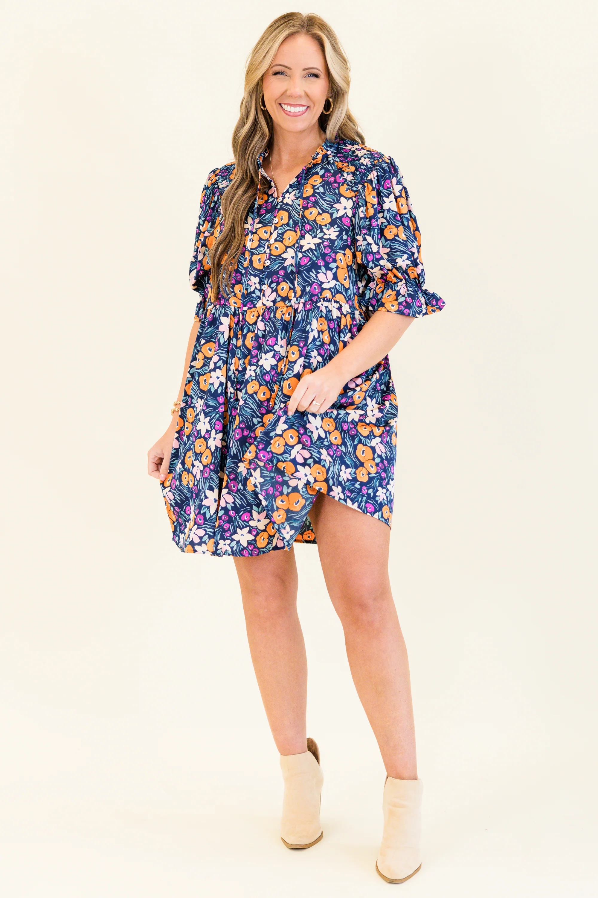 Feel The Rush Dress, Navy - Giverhouse
