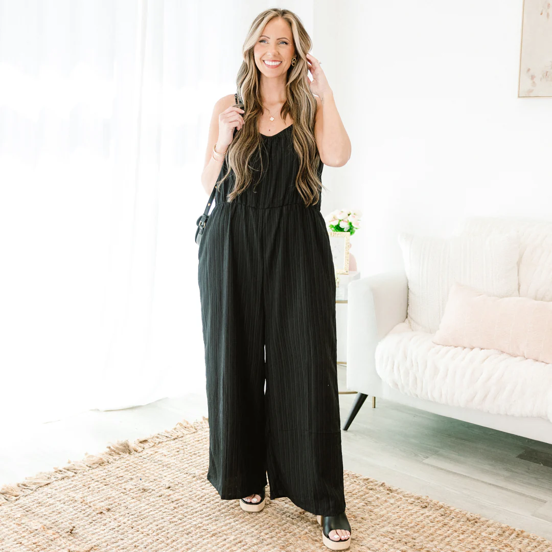 Try And Change My Mind Jumpsuit, Black - Giverhouse